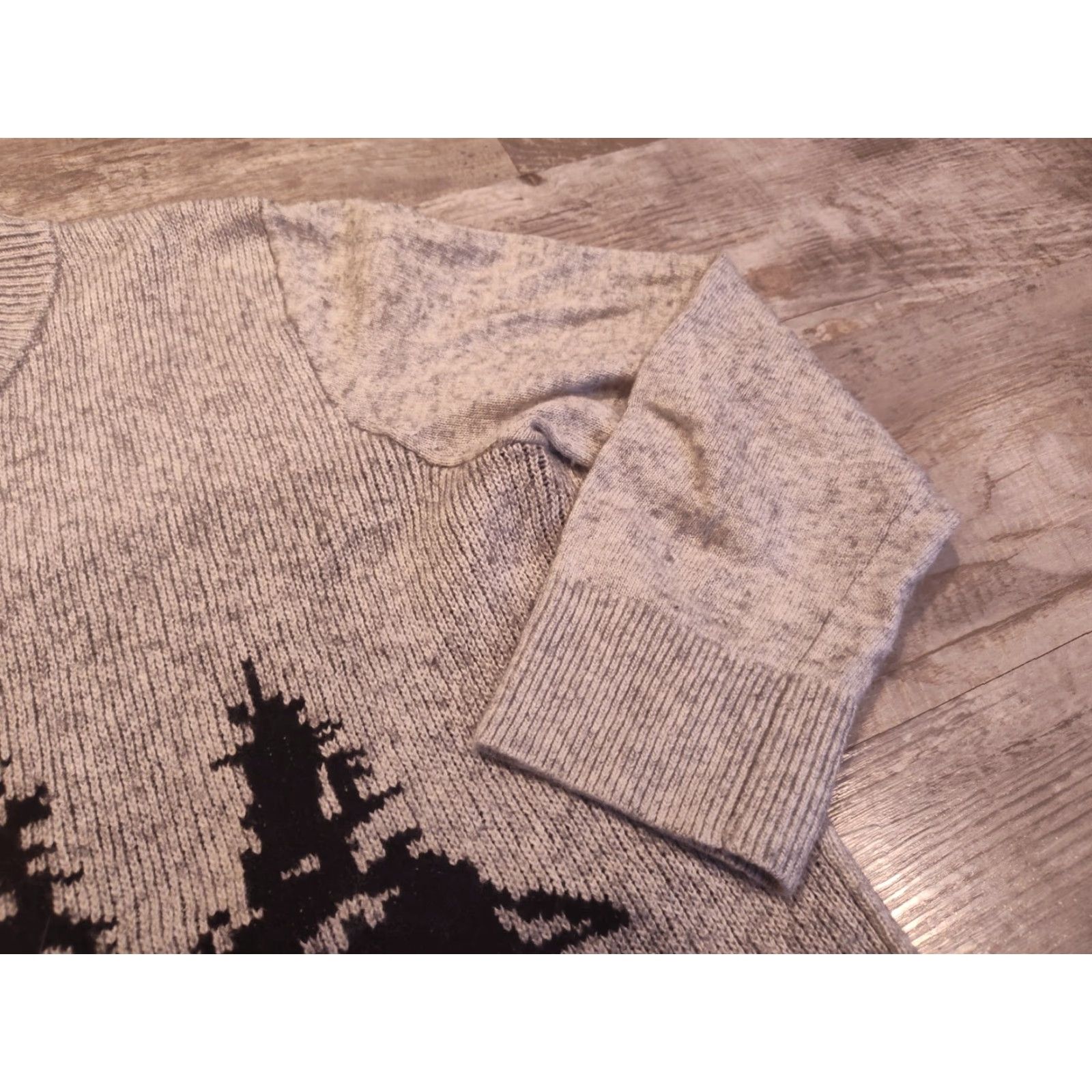 J.Crew J.CREW Sweater Womens L Gray Alpine Ski Merino Wool Blend 3/4 Sleeve Crew Neck Pullover Casual Womens Size L / US 10 / IT 46 - 3 Thumbnail