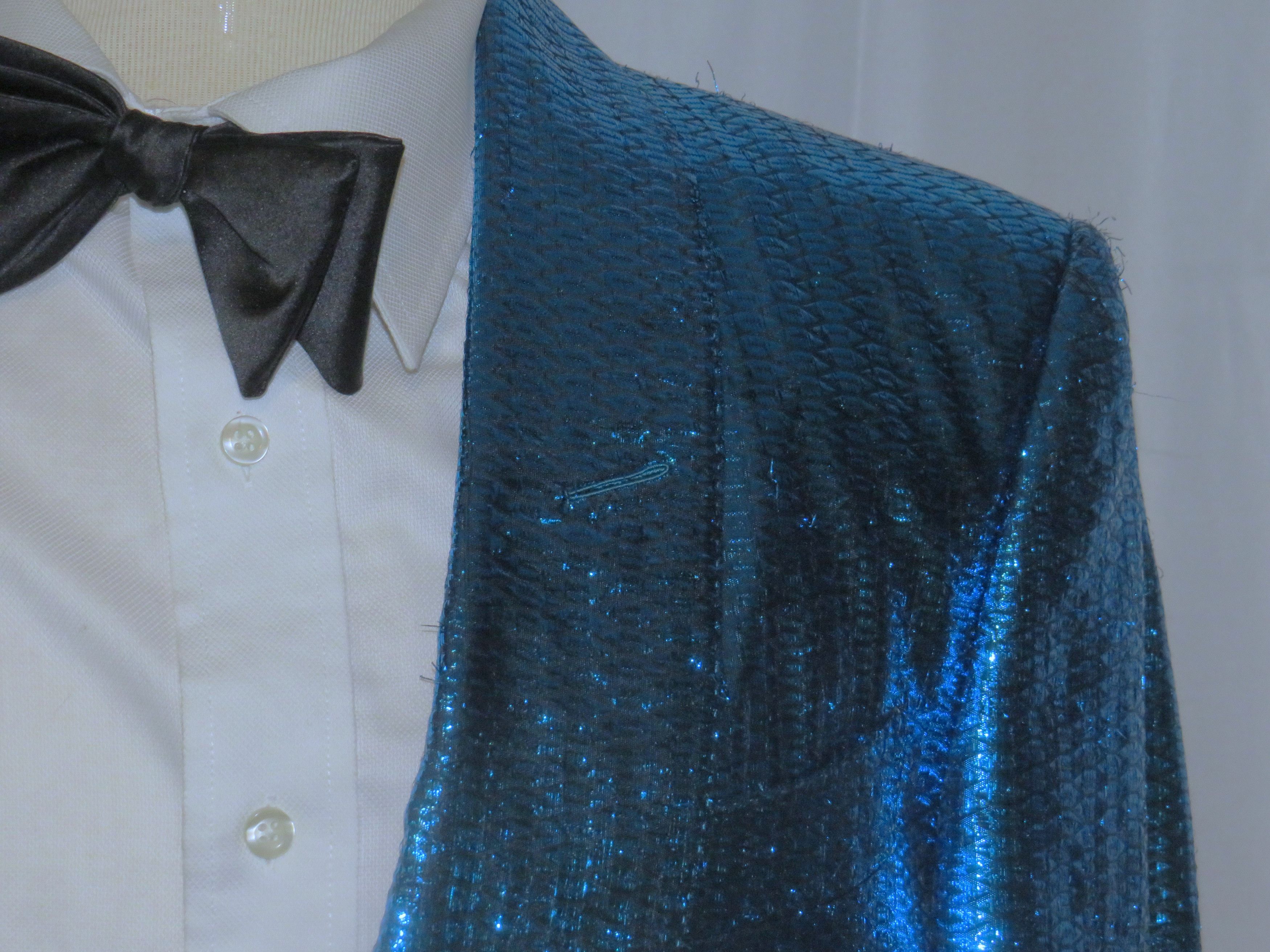 Tom Ford Base V Turquoise Sequined One Button Dinner Jacket 36R NWT Size 36R - 5 Thumbnail
