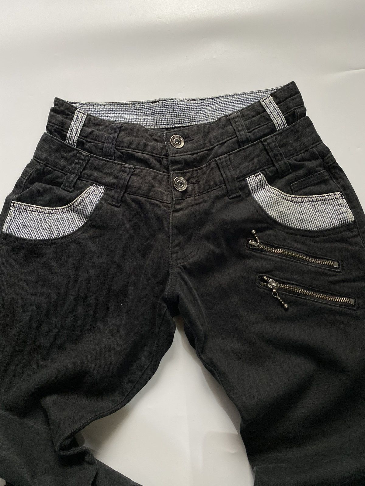 Japanese Brand Flared laces up double wash no tag jeans pant ifsixwasnine Size US 30 / EU 46 - 5 Thumbnail