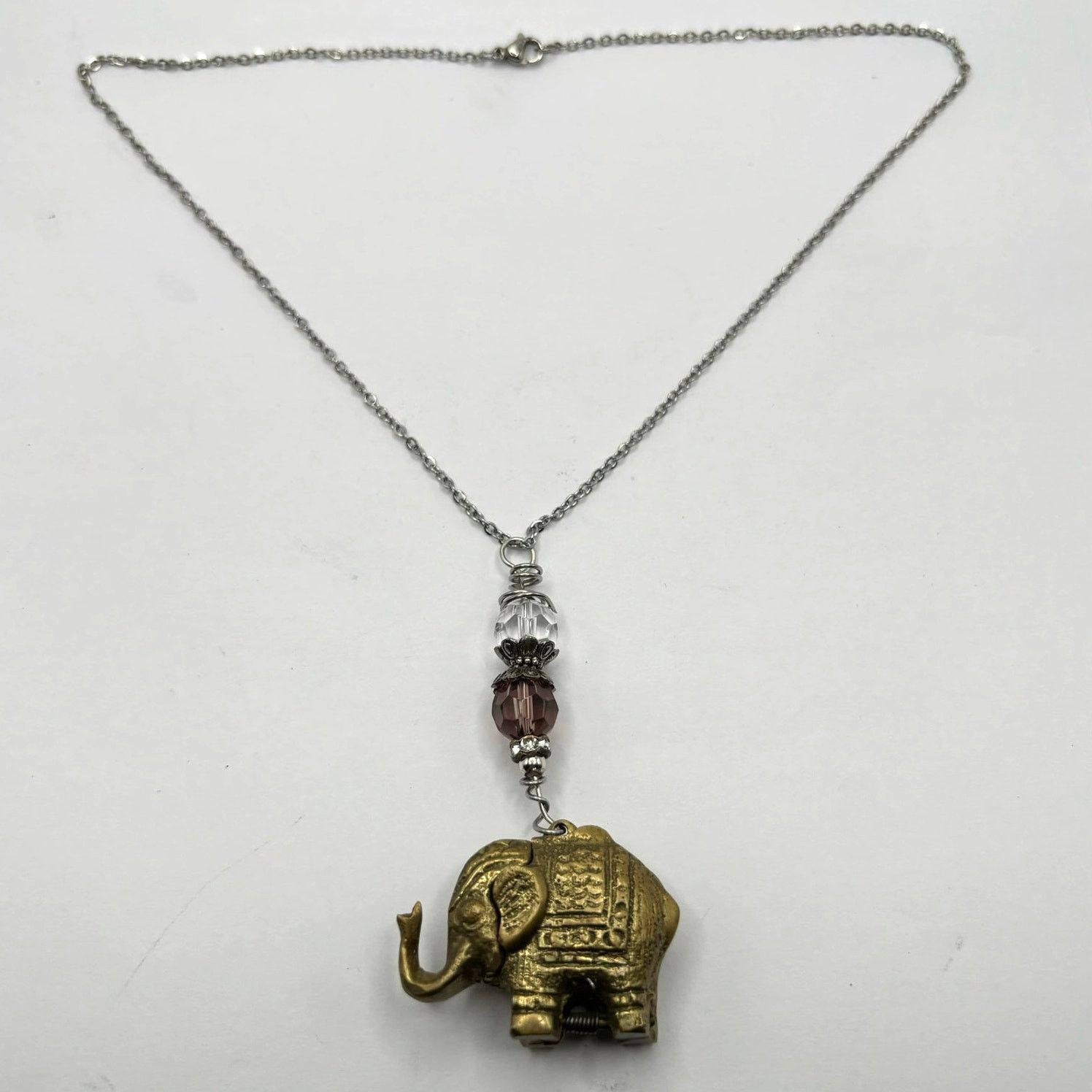 Other Gold & Silver Elephant Necklace Size ONE SIZE - 4 Thumbnail