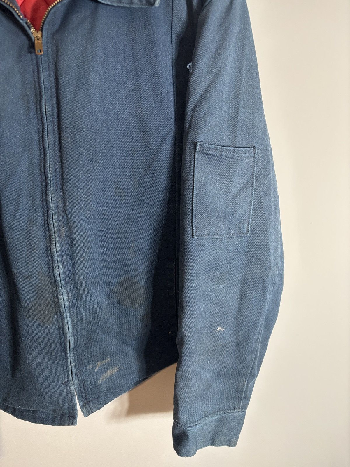 Wrangler Vtg Big Ben Wrangler Quilted Lined Chore Jacket Distressed Size US L / EU 52-54 / 3 - 4 Thumbnail