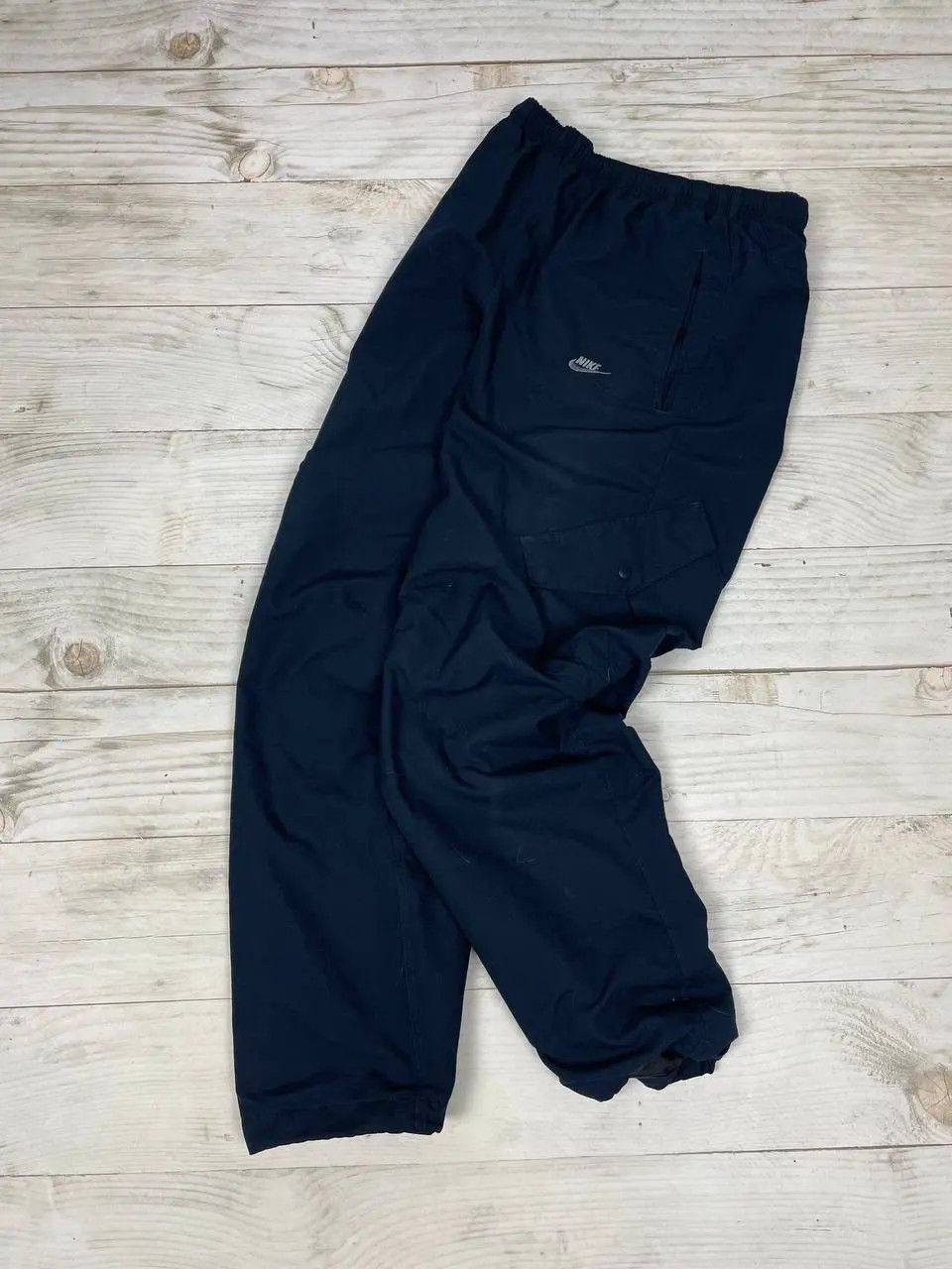 Nike Vintage Nike Nylon Cargo Pants 00s Y2K Swoosh Size US 34 / EU 50 - 2 Thumbnail