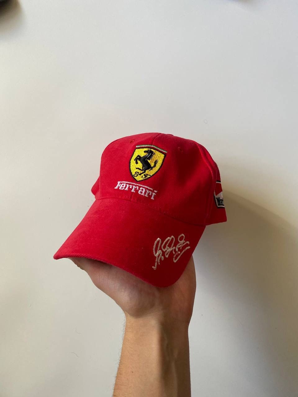 Vintage Red Cap Ferrari Formula 1 Marlboro OS