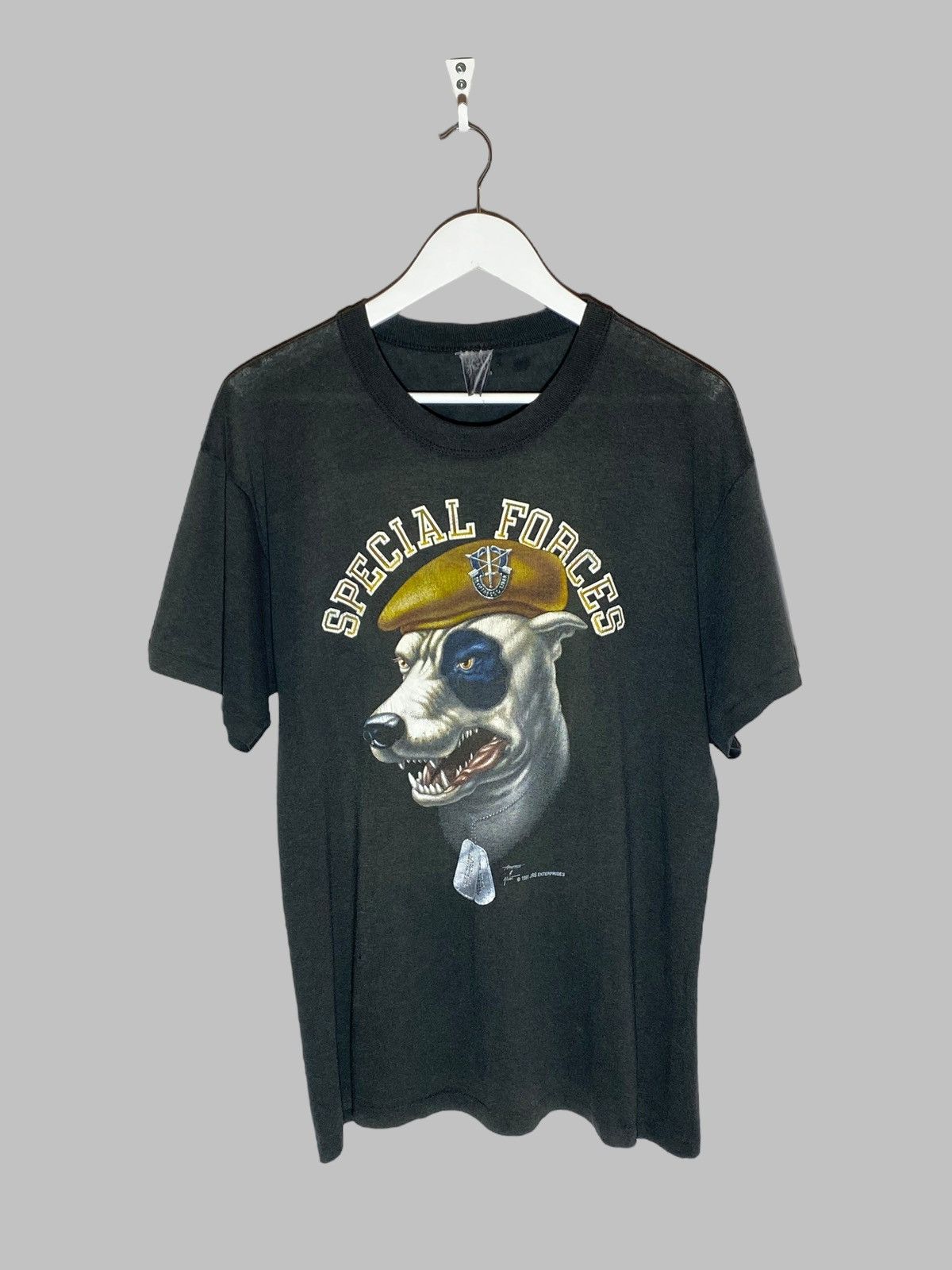Vintage 90s JRS Enterprises Special Forces T-Shirt Single Stitch USA Size US M / EU 48-50 / 2 - 1 Thumbnail
