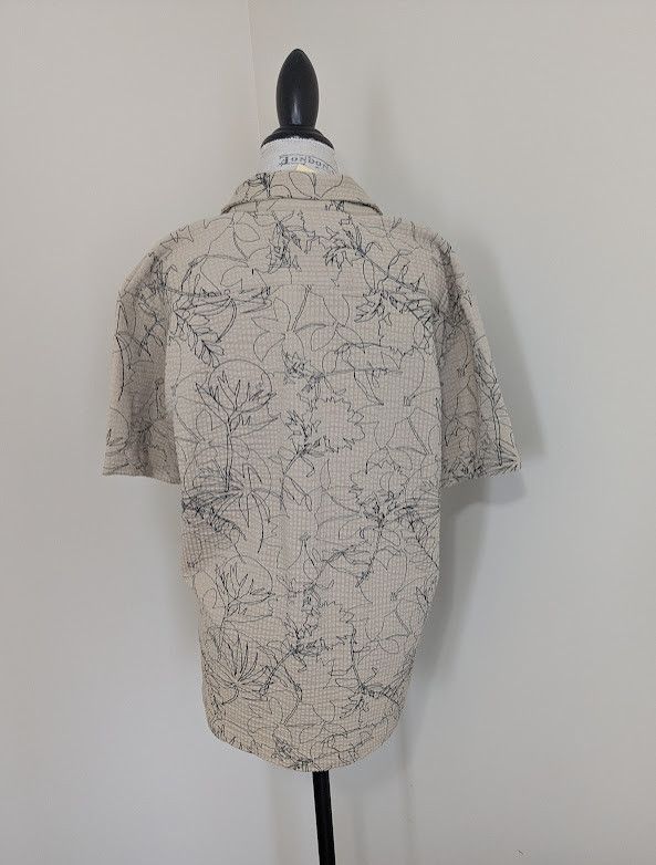 Other Rustic Souls men's tan leaf print short sleeve shirt Size US L / EU 52-54 / 3 - 2 Thumbnail