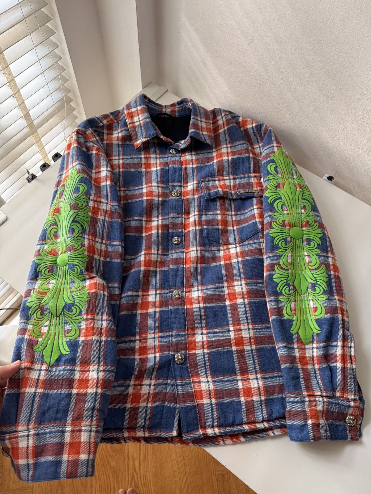Chrome Hearts Chrome hearts flanel button shirt Size US M / EU 48-50 / 2 - 1 Thumbnail
