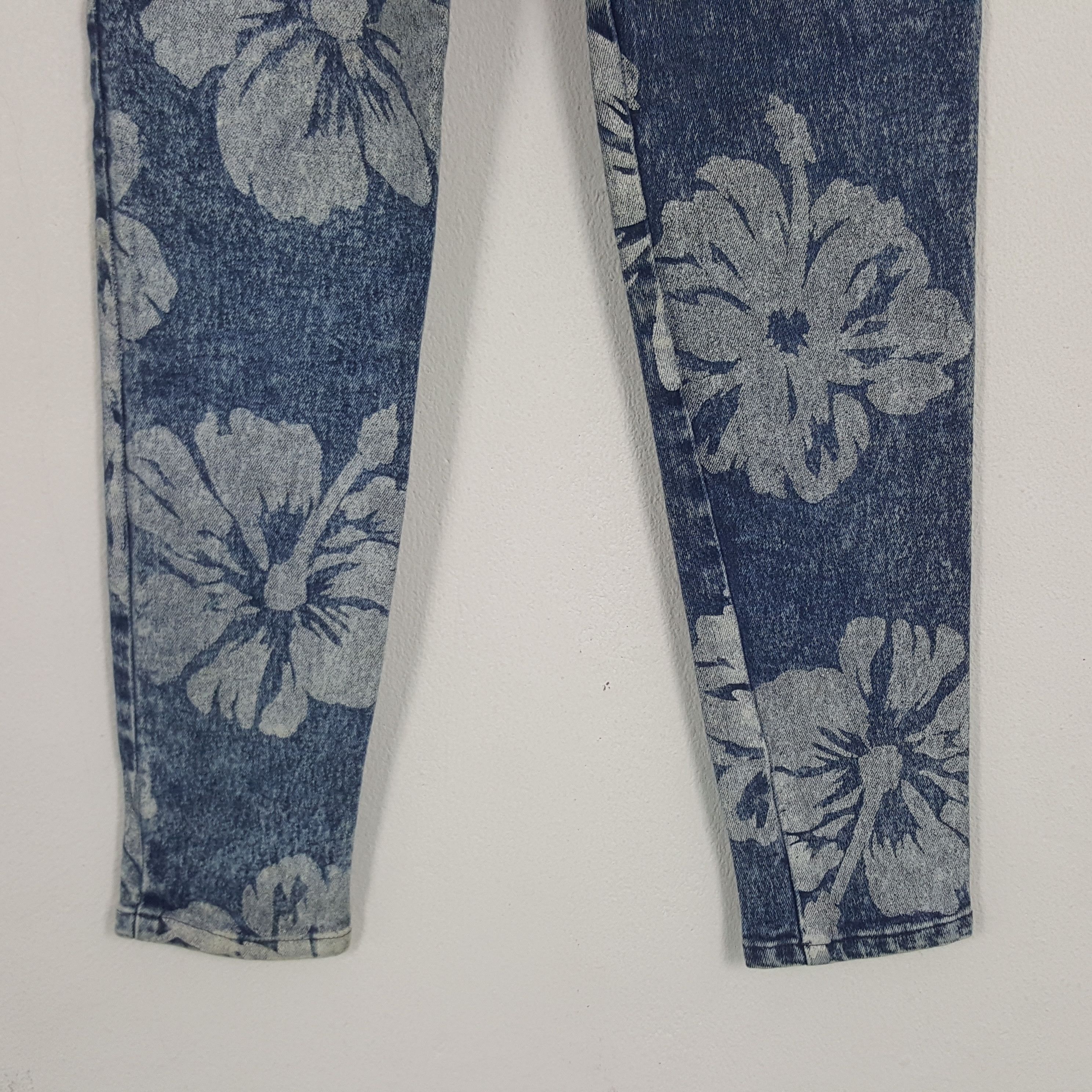 Japanese Brand × Vintage Vintage RYU Sports Fullprinted Denim Jeans Size 23" - 6 Thumbnail