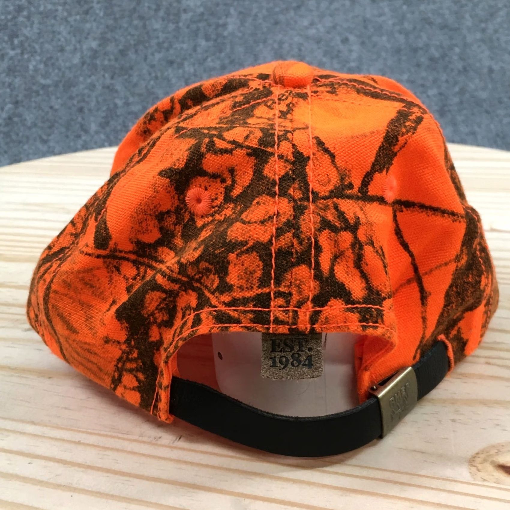 Vintage Rocky Mountain Elk Foundation Unisex Baseball Cap, Orange Adjustable Brim - One Size Size ONE SIZE - 7 Thumbnail