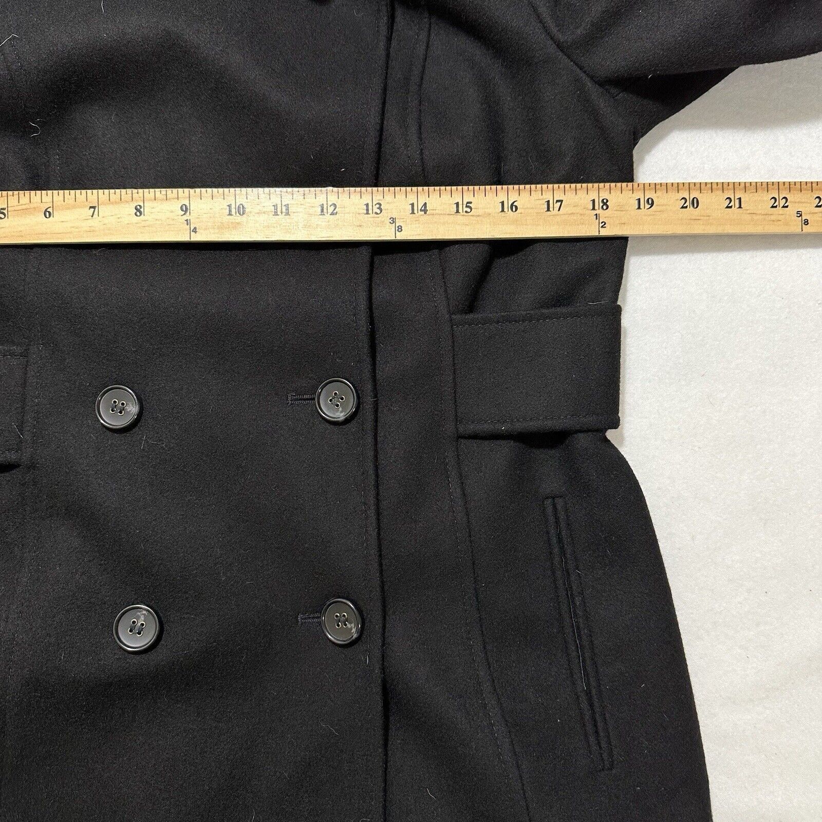 Other Moda International 10 Wool Double Breasted Pea Coat Jacket Size L / US 10 / IT 46 - 10 Thumbnail