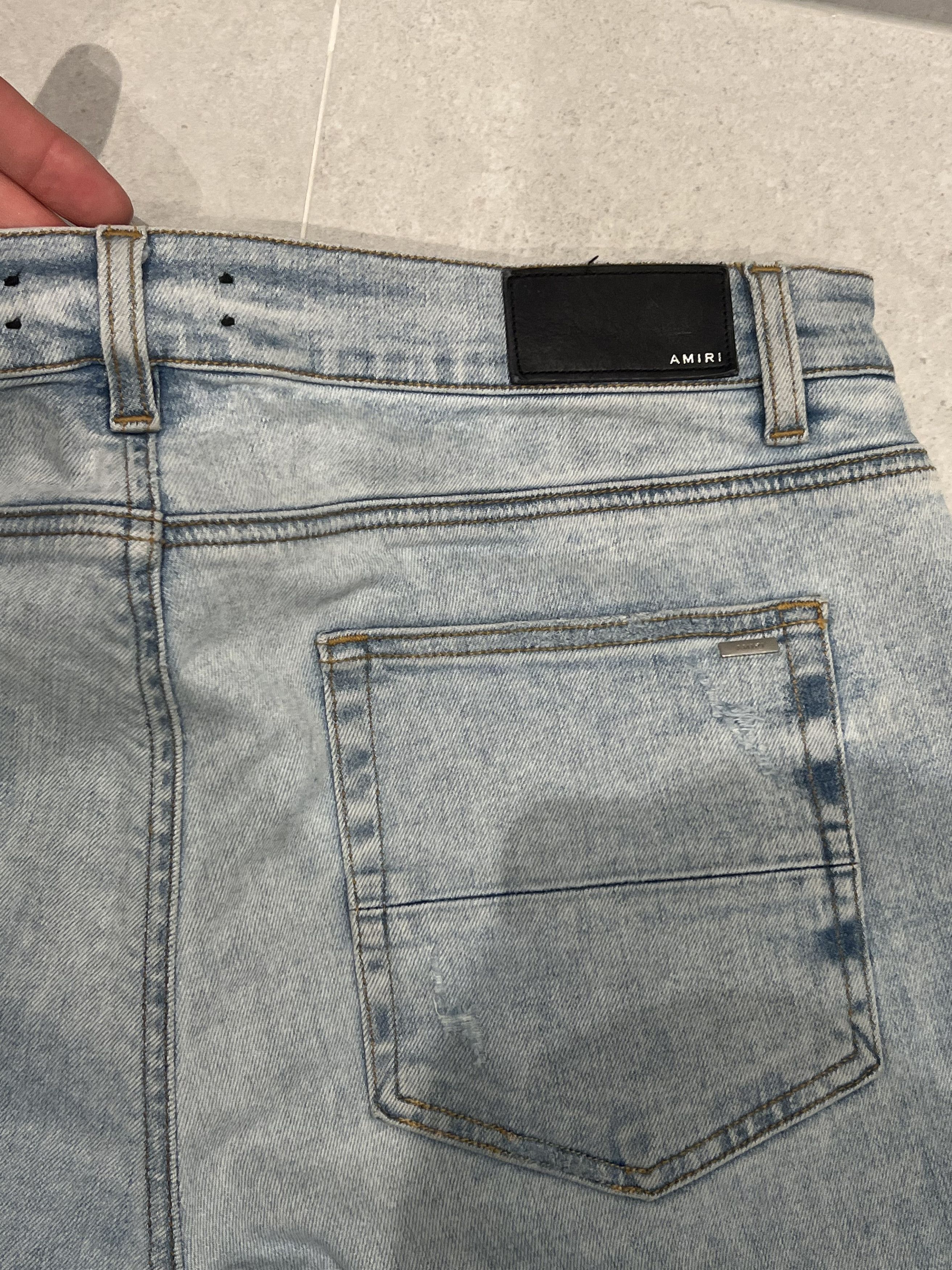 Amiri Amiri Indigo Thrasher Jean Tye dye Patches Size US 38 / EU 54 - 3 Thumbnail