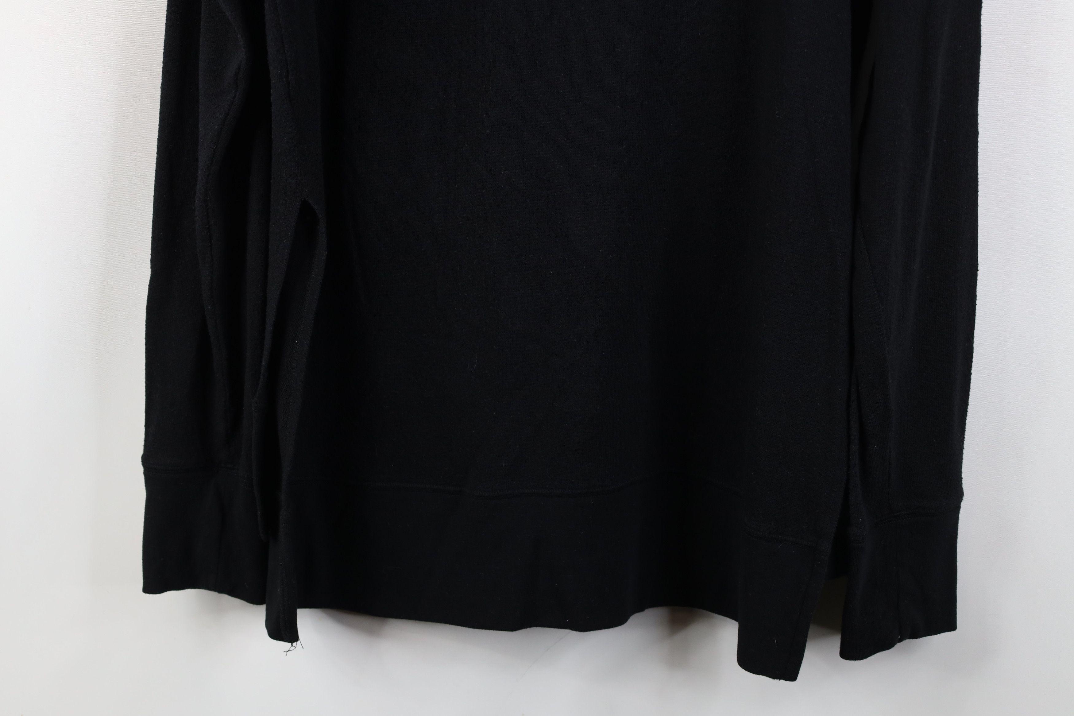 Alo Alo Yoga Ribbed Knit Long Sleeve T-Shirt Black Stretch Size L / US 10 / IT 46 - 11 Thumbnail