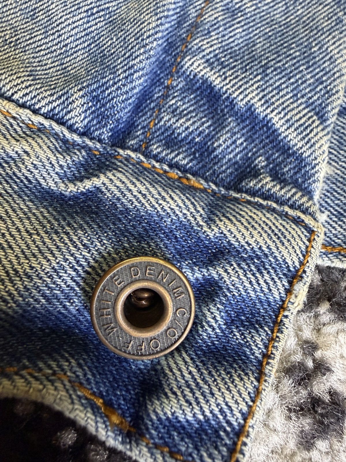 Off-White Off-White c/o Virgil Abloh Diagonal Stripe Denim Jacket Size US M / EU 48-50 / 2 - 3 Thumbnail