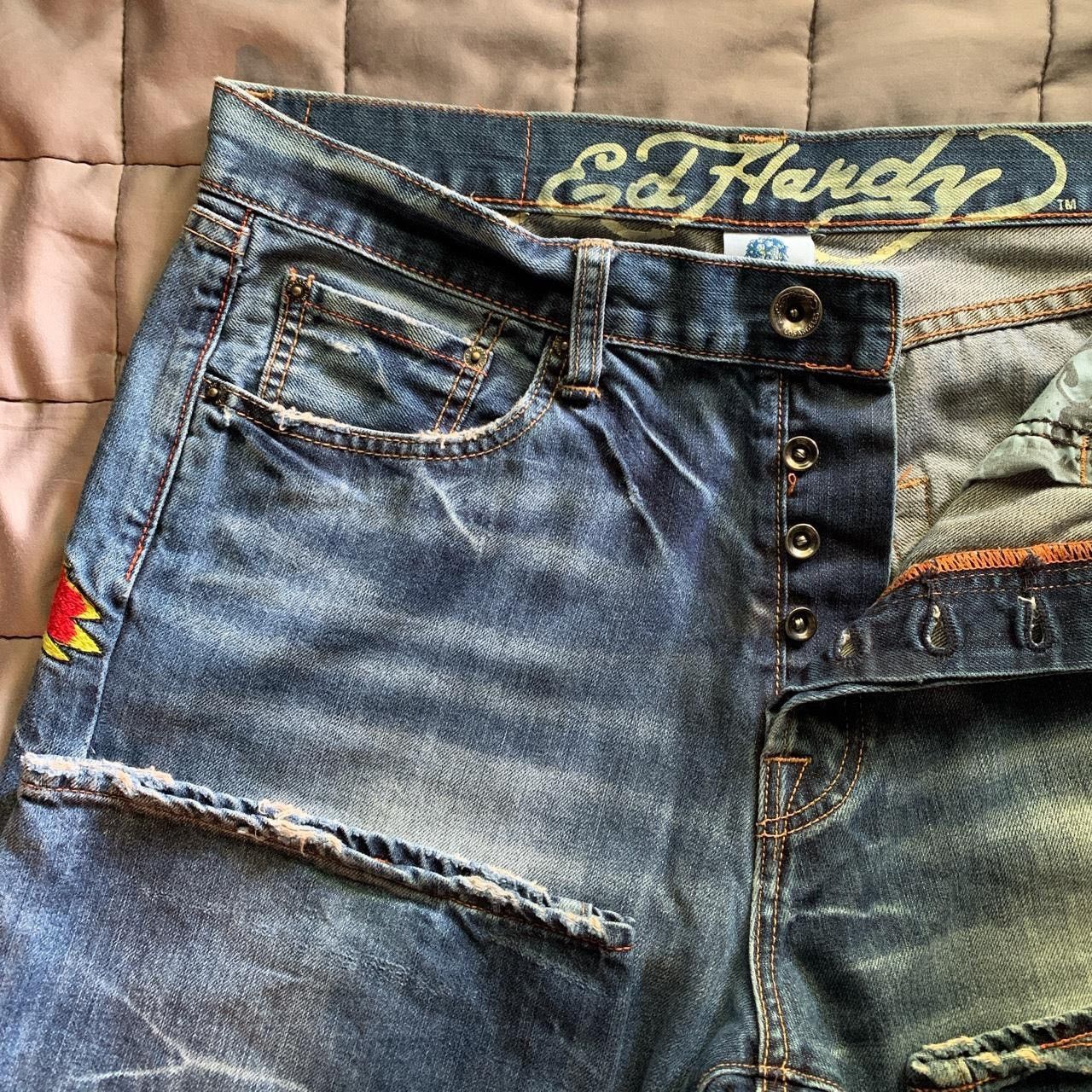 Ed Hardy Ed Hardy Vintage Jeans/ Waist 34/Length 34 Size US 34 / EU 50 - 4 Thumbnail