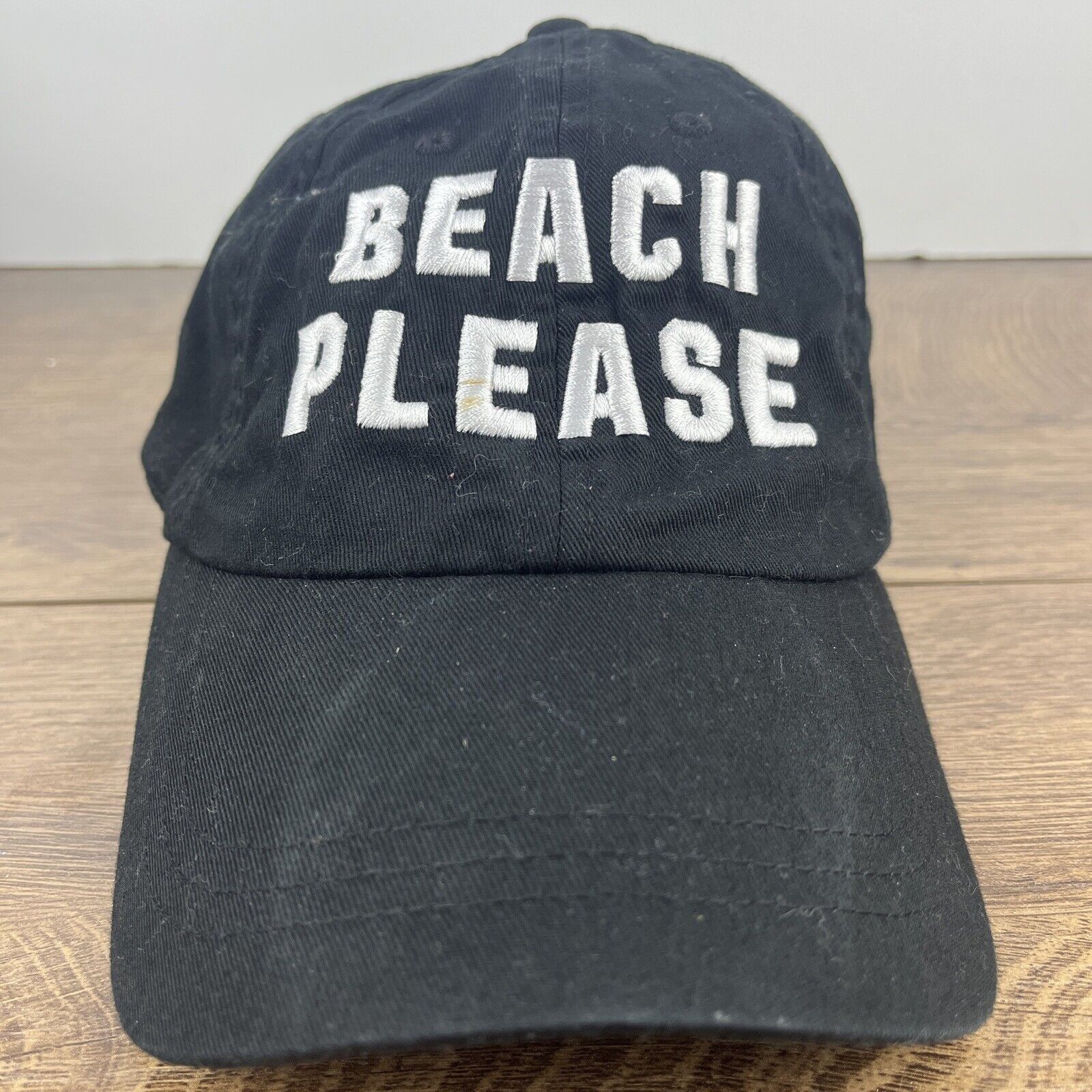 Pink Beach Please Hat Beach Black Hat PINK Adjustable Adult Size Size ONE SIZE - 5 Thumbnail