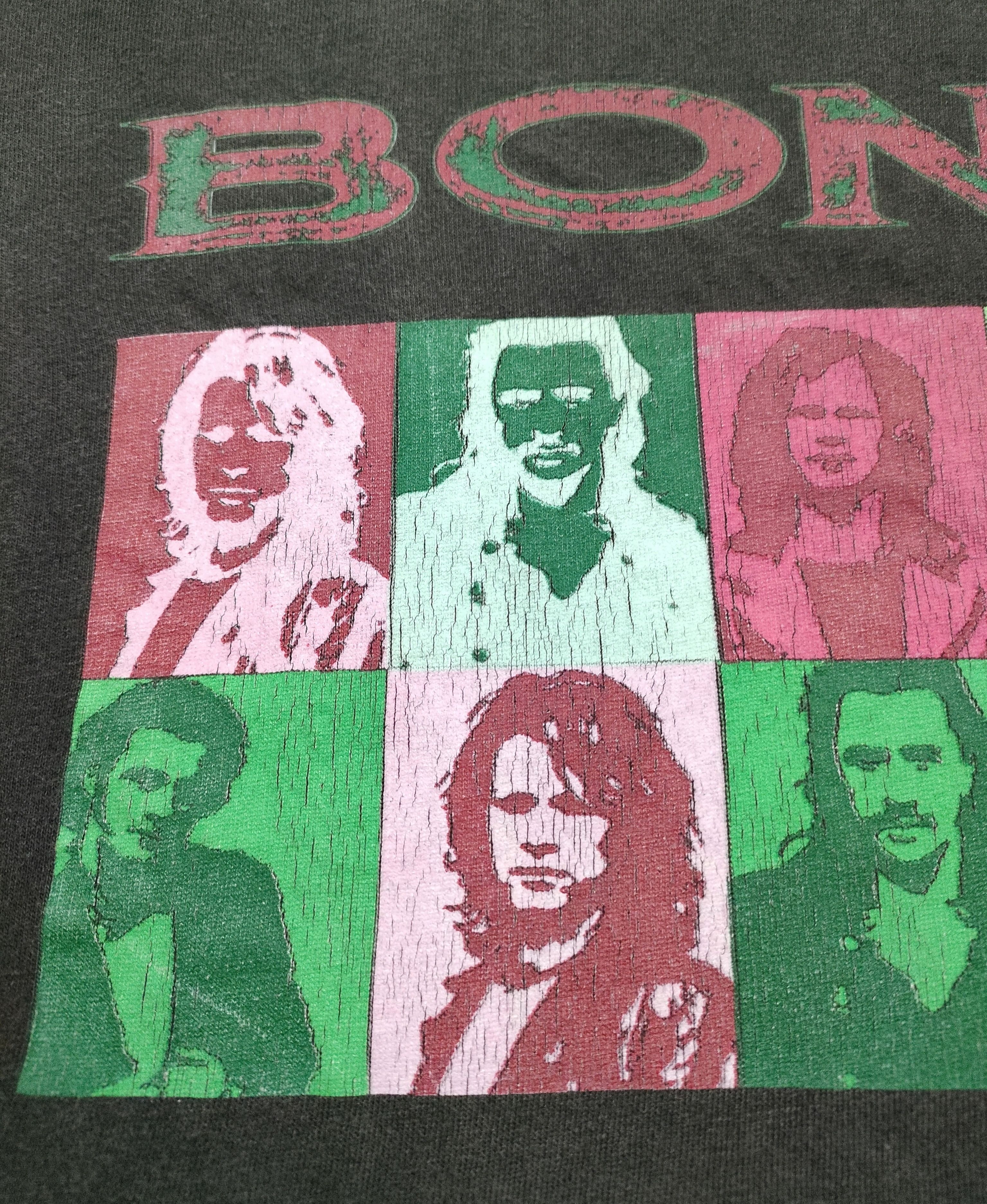 Band Tees × Vintage 90s Vintage BON JOVI CHRISTMAS '94 Tour T-Shirt Rock Band Size US XL / EU 56 / 4 - 4 Thumbnail