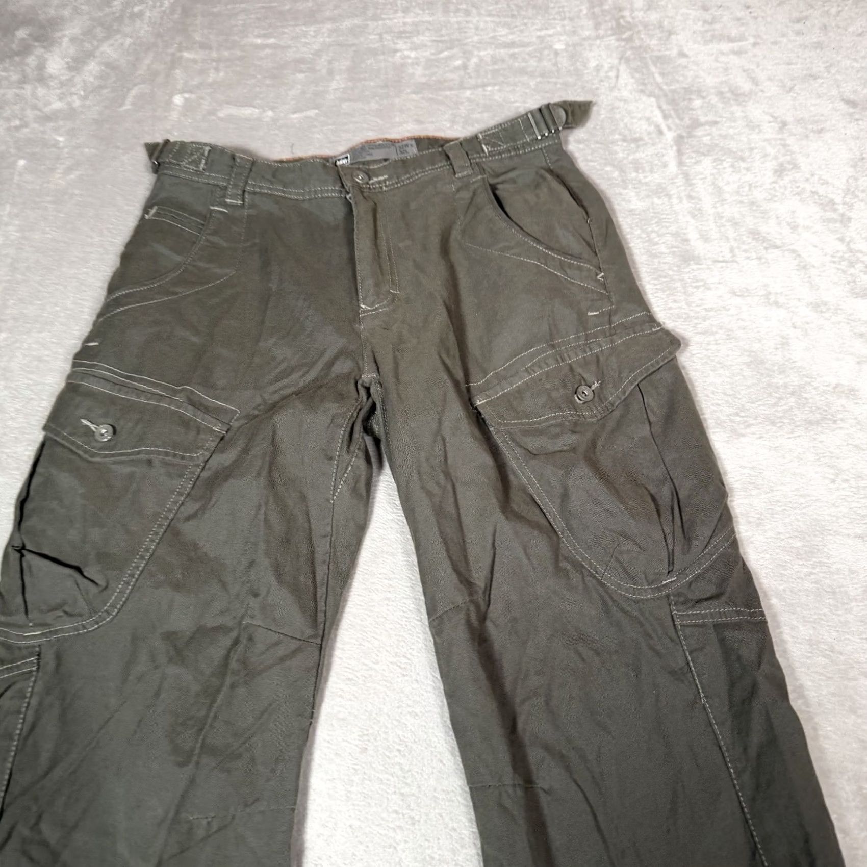 Vintage REI Pants Mens 32x32 Green Cargo Nylon Outdoors Lightweight Hiking Straight Leg Pocketed Relaxed Fit Regular Size 32 Mens Size US 32 / EU 48 - 3 Thumbnail