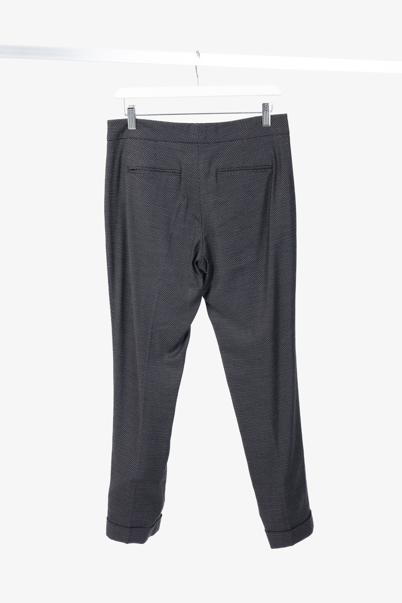 Etro Etro Black Micro-Dot Wool-Blend Cuffed Trousers Size 27" / US 4 / IT 40 - 2 Thumbnail