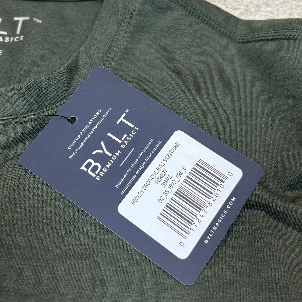Other NWT Bylt Premium Henley Drop Cut Signature Shirt Men's Small Size US S / EU 44-46 / 1 - 7 Thumbnail