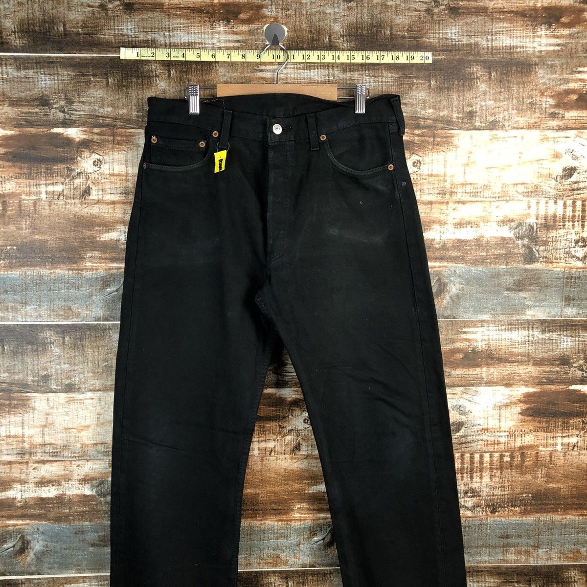 Levi's Levis Black vintage jeans Denim Pants #A2602 Size US 34 / EU 50 - 2 Thumbnail