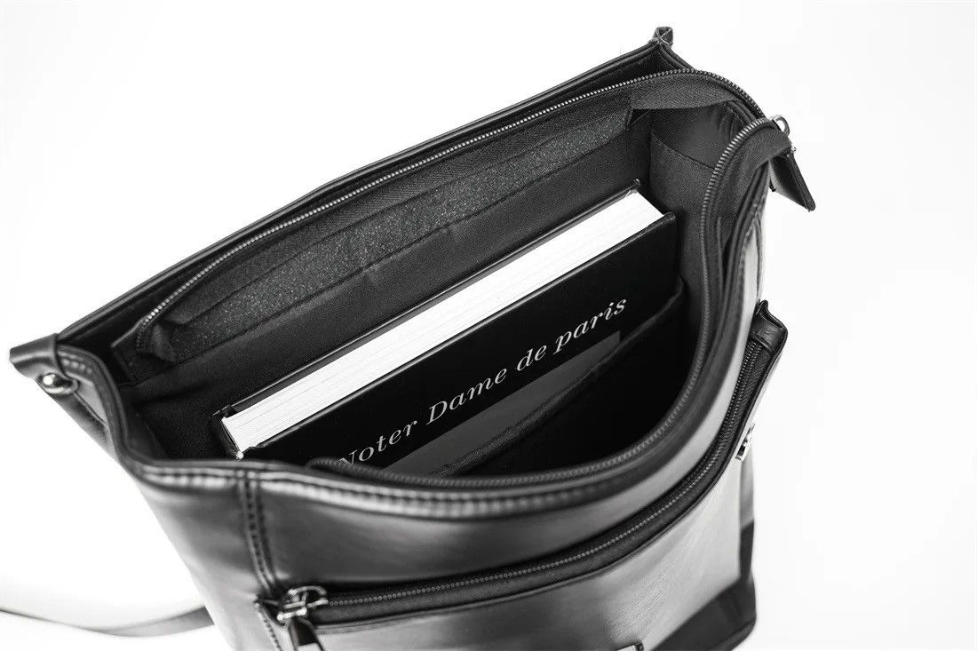 Japanese Brand Retro fashion pu leather usb port backpack y2k Size ONE SIZE - 8 Thumbnail