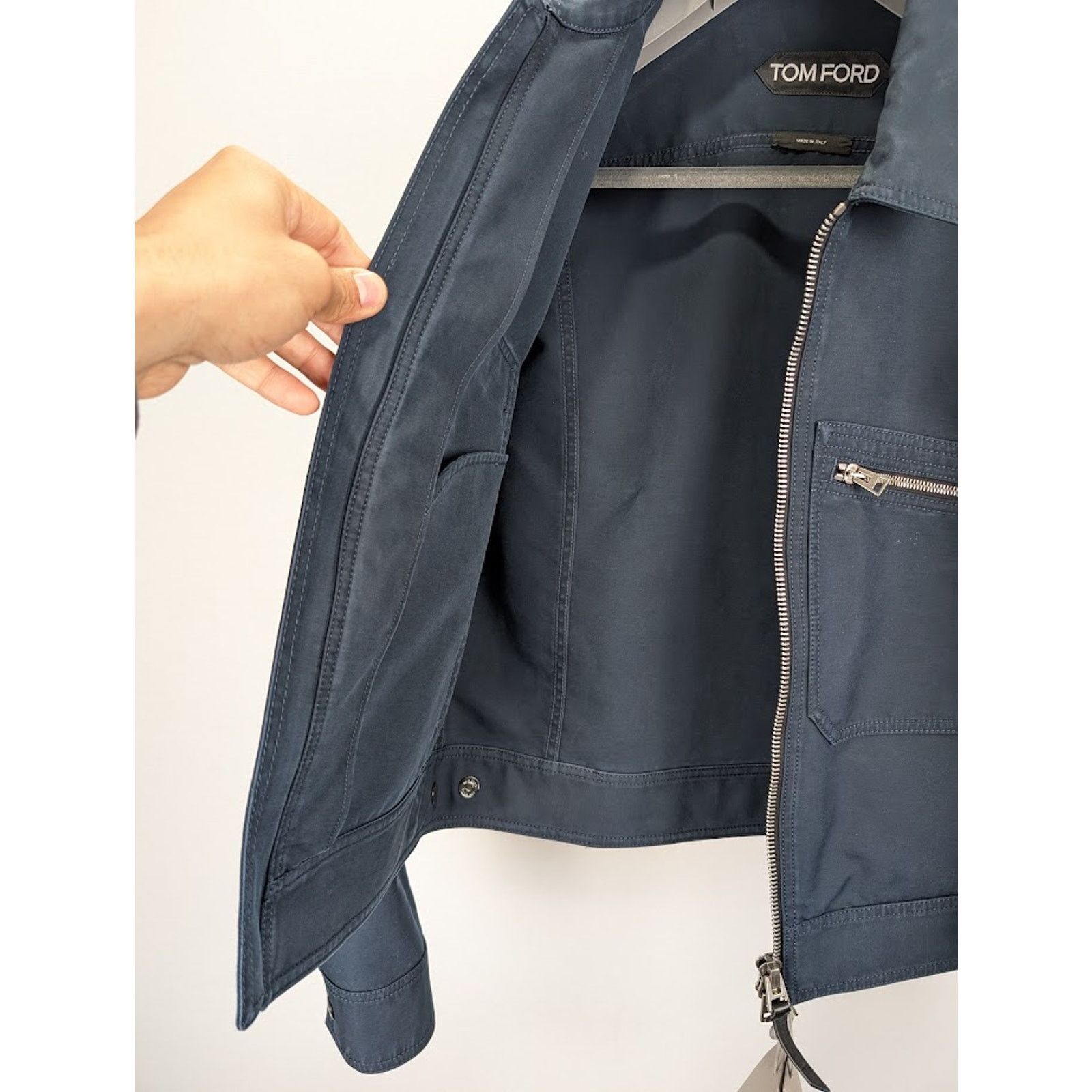 Tom Ford o1rshd1 Outerwear Blouson Jacket in Petrol Size US XL / EU 56 / 4 - 10 Thumbnail