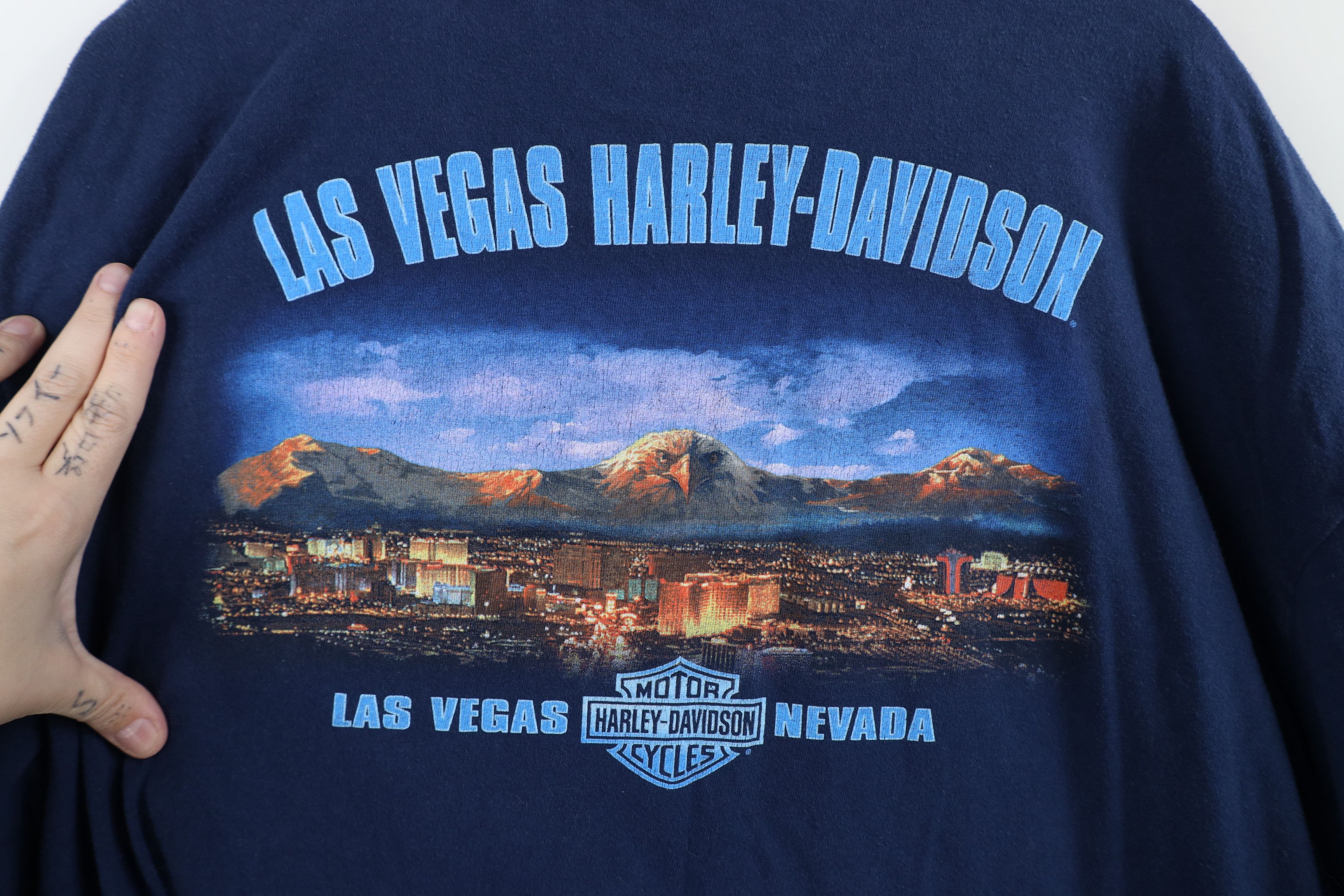 Harley Davidson Vintage Y2K Harley Davidson Eagle Short Sleeve T-Shirt Size US XXL / EU 58 / 5 - 11 Thumbnail