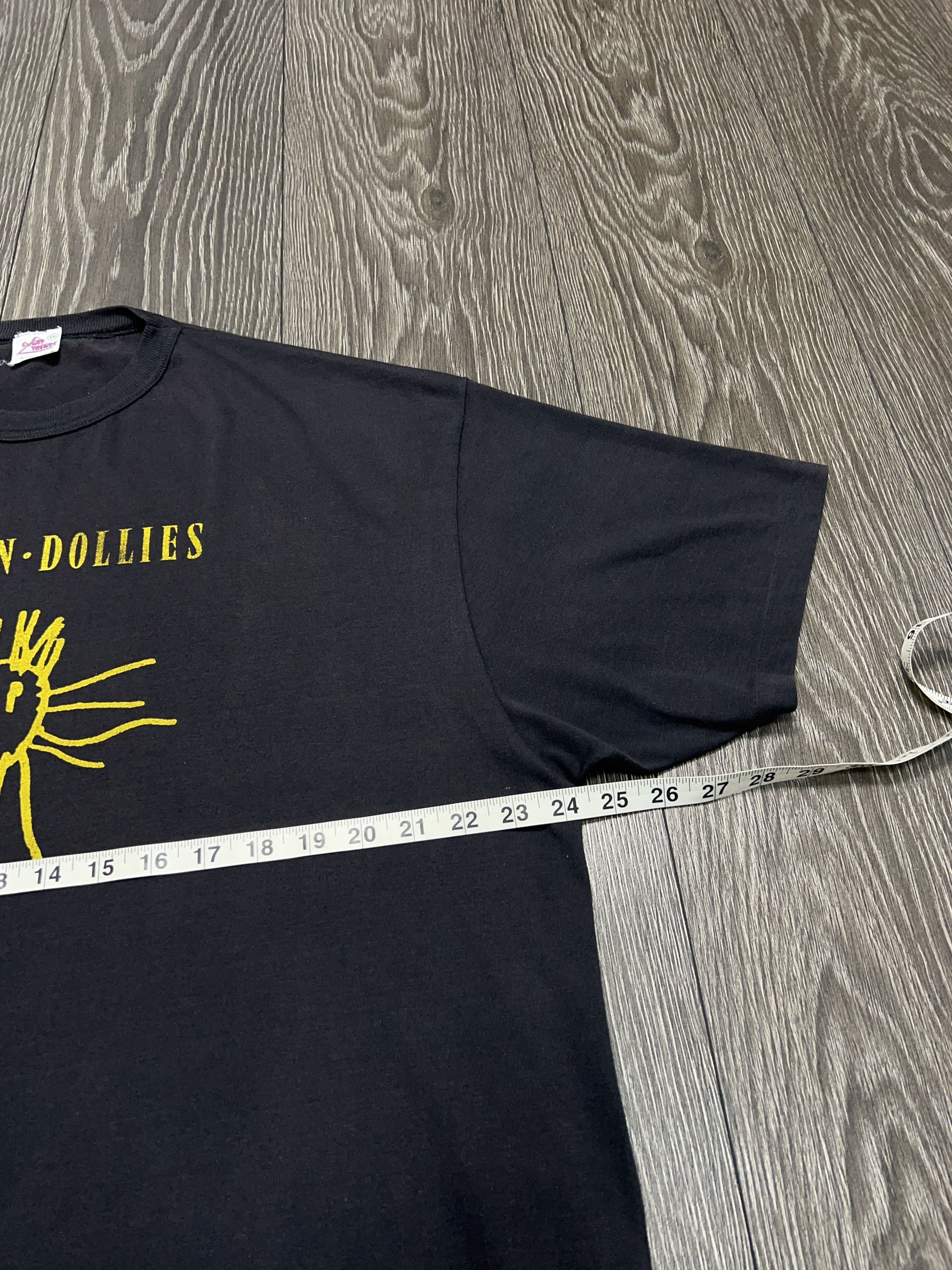 Vintage 1980s/1990s The Corn Dollies British Indie Band T Shirt Tee Size US XXL / EU 58 / 5 - 7 Thumbnail