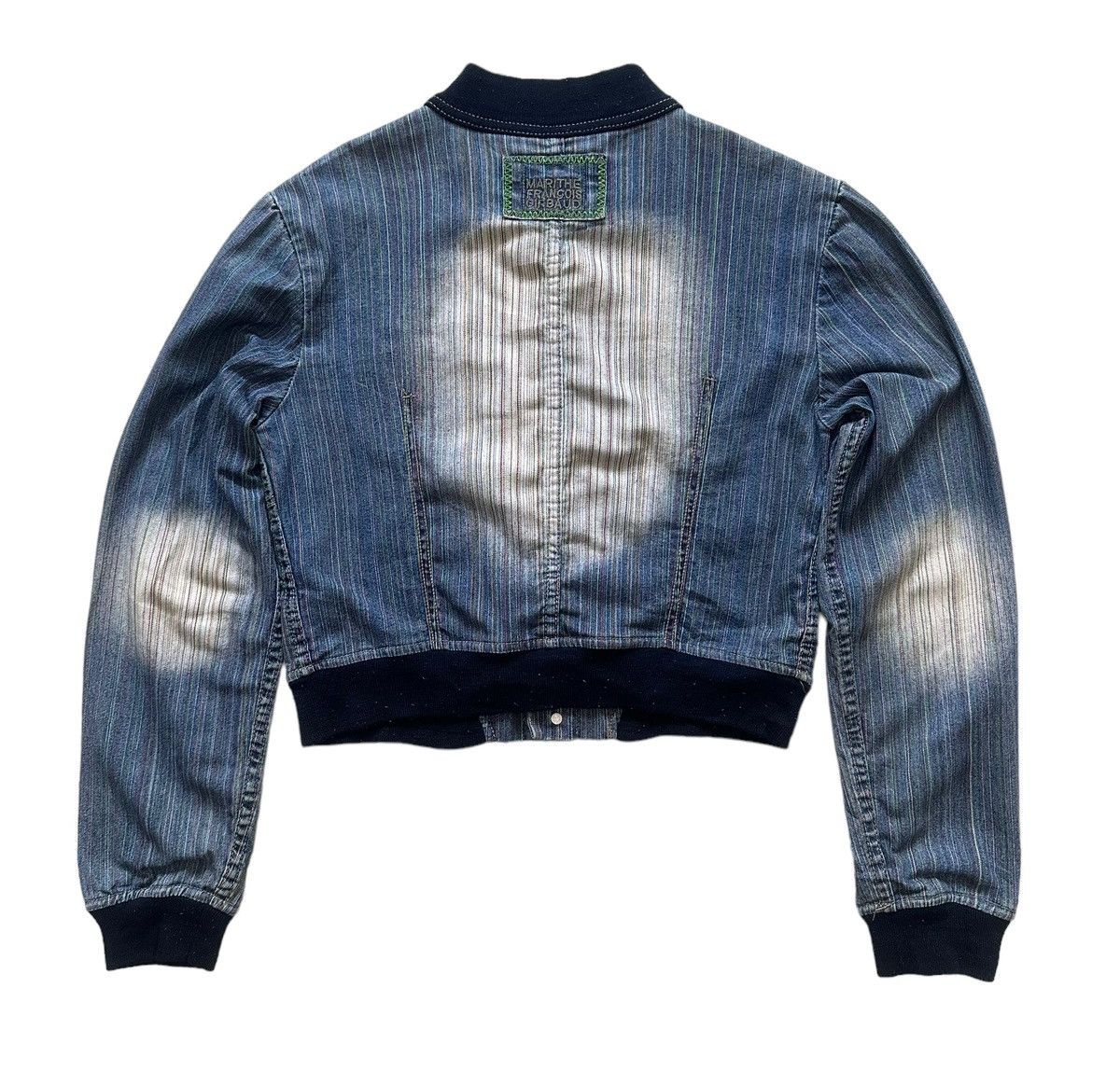 If Six Was Nine 90s Marithe Francois Girbaud Cropped Multicolor Denim Jacket Size US S / EU 44-46 / 1 - 2 Thumbnail