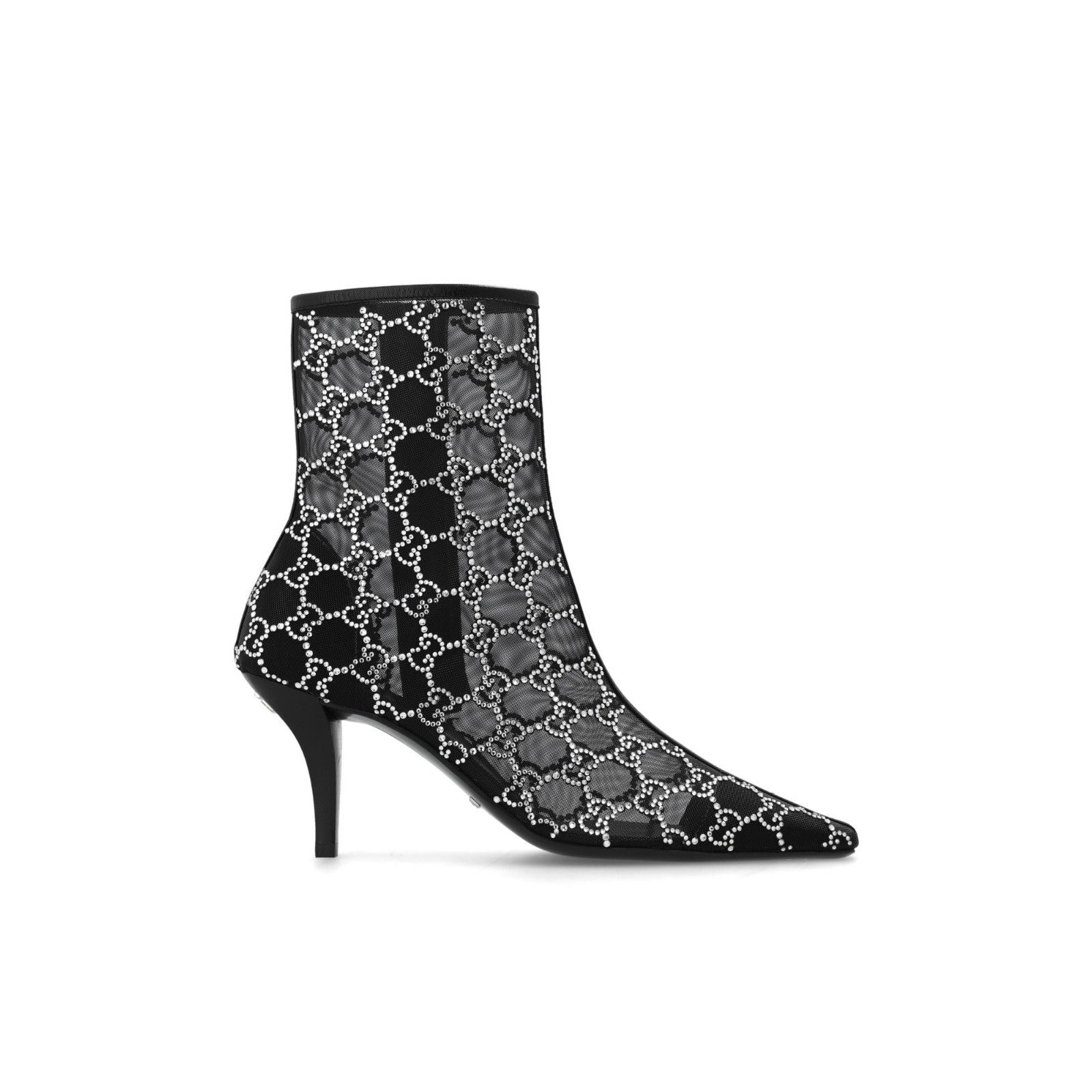 GUCCI Black GG Crystals Ankle Boots New & Authentic (Women's