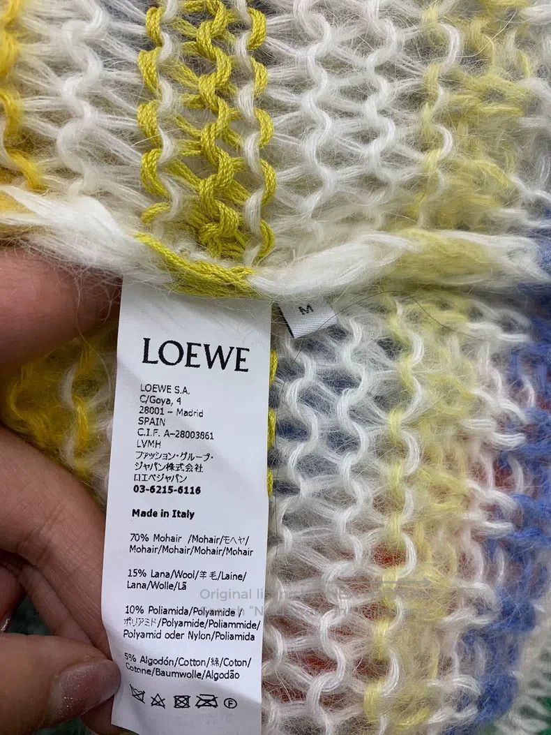 Loewe Loewe Big logo colorful striped mohair sweater Size M / US 6-8 / IT 42-44 - 5 Thumbnail