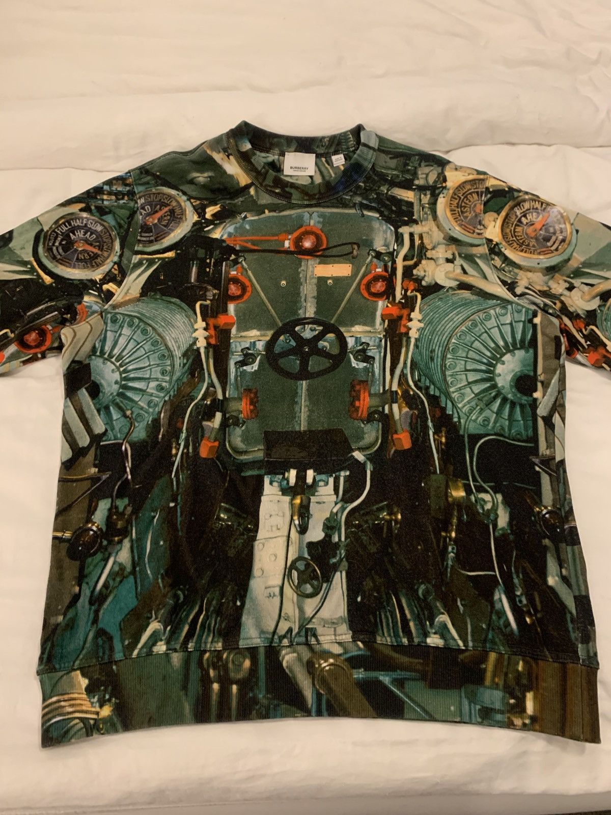 Burberry Burberry Kacey Submarine Graphic Sweatshirt Size US M / EU 48-50 / 2 - 2 Thumbnail