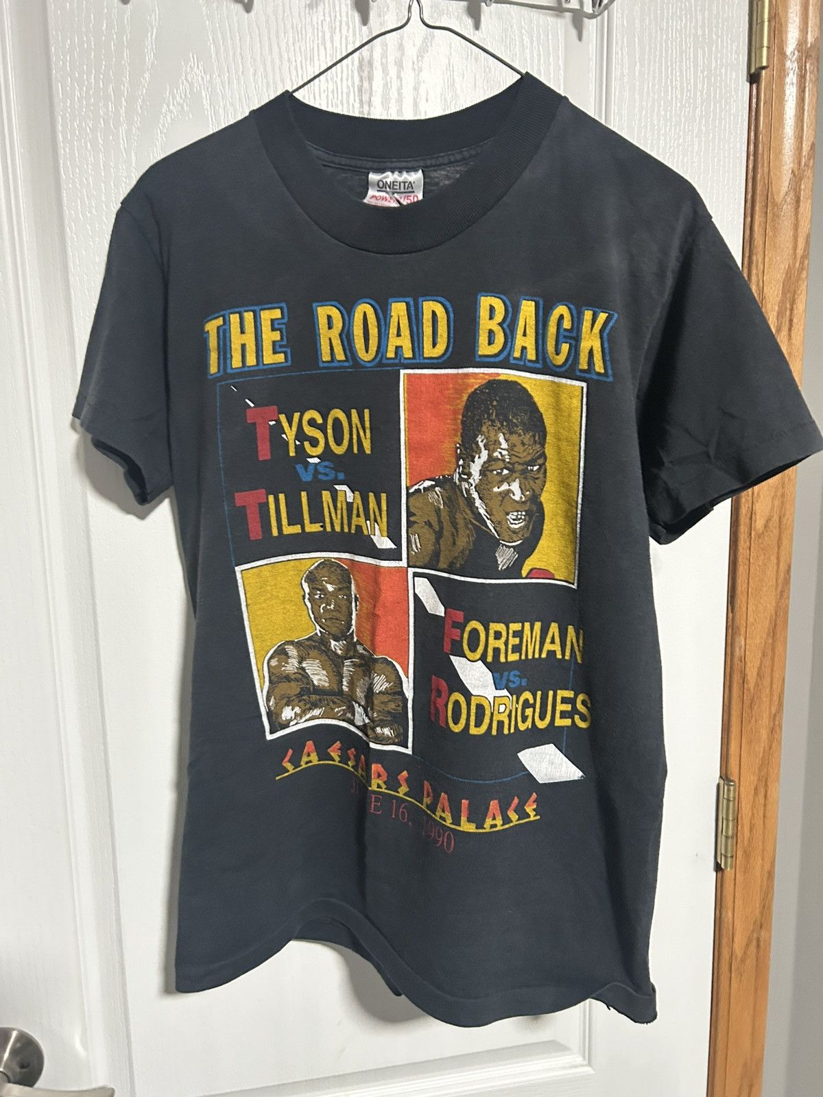 Vintage Original 1990 Mike Tyson/George Foreman Caesars Palace Size US M / EU 48-50 / 2 - 1 Thumbnail