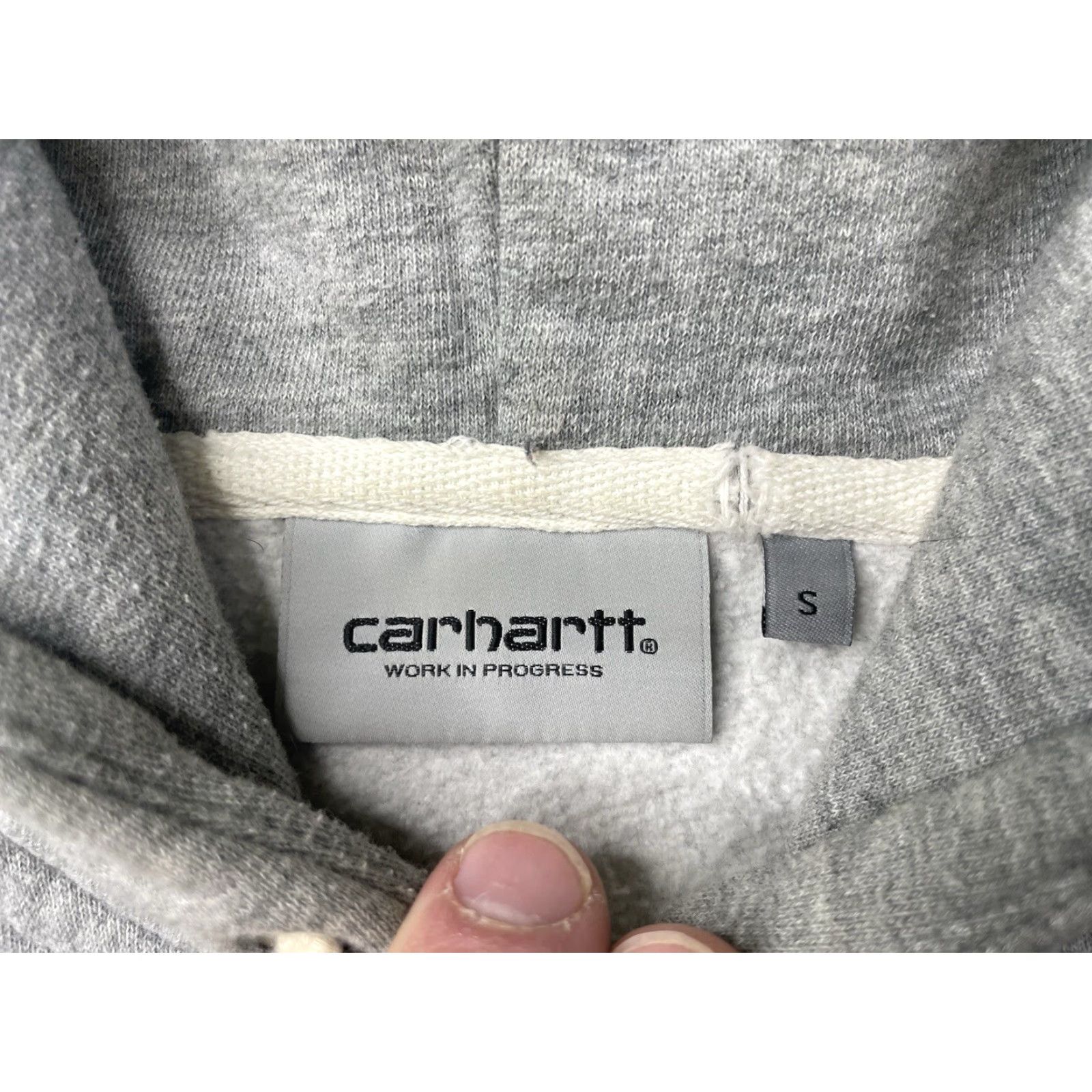 Carhartt Wip Carhartt WIP Hooded Holbrook Sweat Mens Sweatshirt Hoodie Sweatshirt S Gray Size US S / EU 44-46 / 1 - 3 Thumbnail