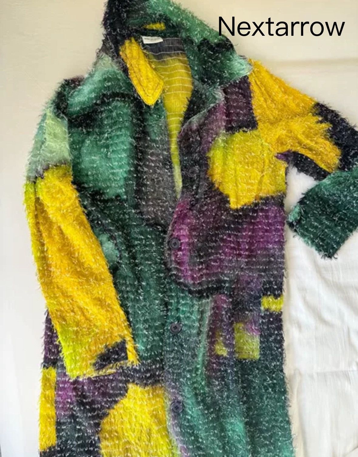 Dries Van Noten Dries van noten Tie dye long trench coat with fringe Size US S / EU 44-46 / 1 - 2 Thumbnail