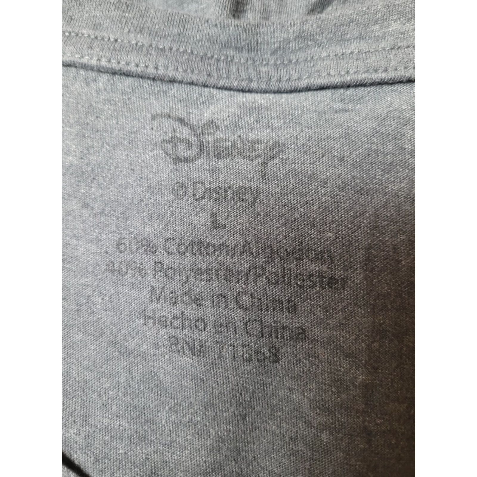 Disney Womens T-Shirt Disney Lilo & Stitch V-Neck Short Sleeve Gray 2002 Character Stitch L Size Large Shirt Womens Size L / US 10 / IT 46 - 2 Thumbnail