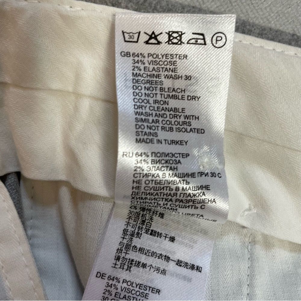 Reiss NWT New Reiss Granual Slim Flannel Leg Soft Grey Trousers P Size US 28 / EU 44 - 8 Thumbnail