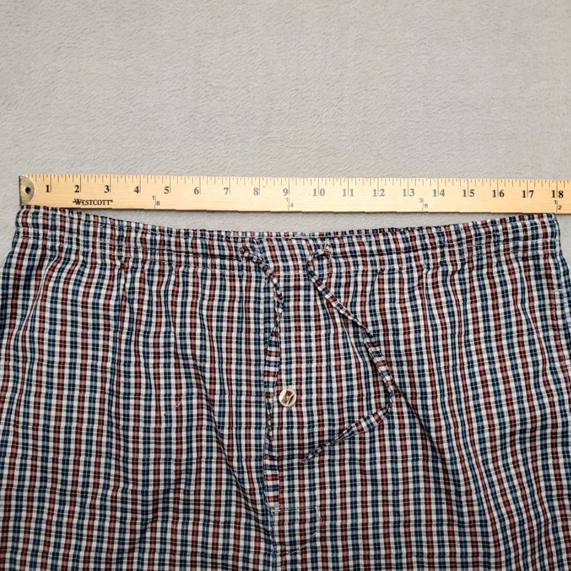 Vintage Fox Fire VTG Pant Women Medium Blue Red White Plaid Wide Leg Cropped Draw String Size 32" / US 10 / IT 46 - 7 Thumbnail