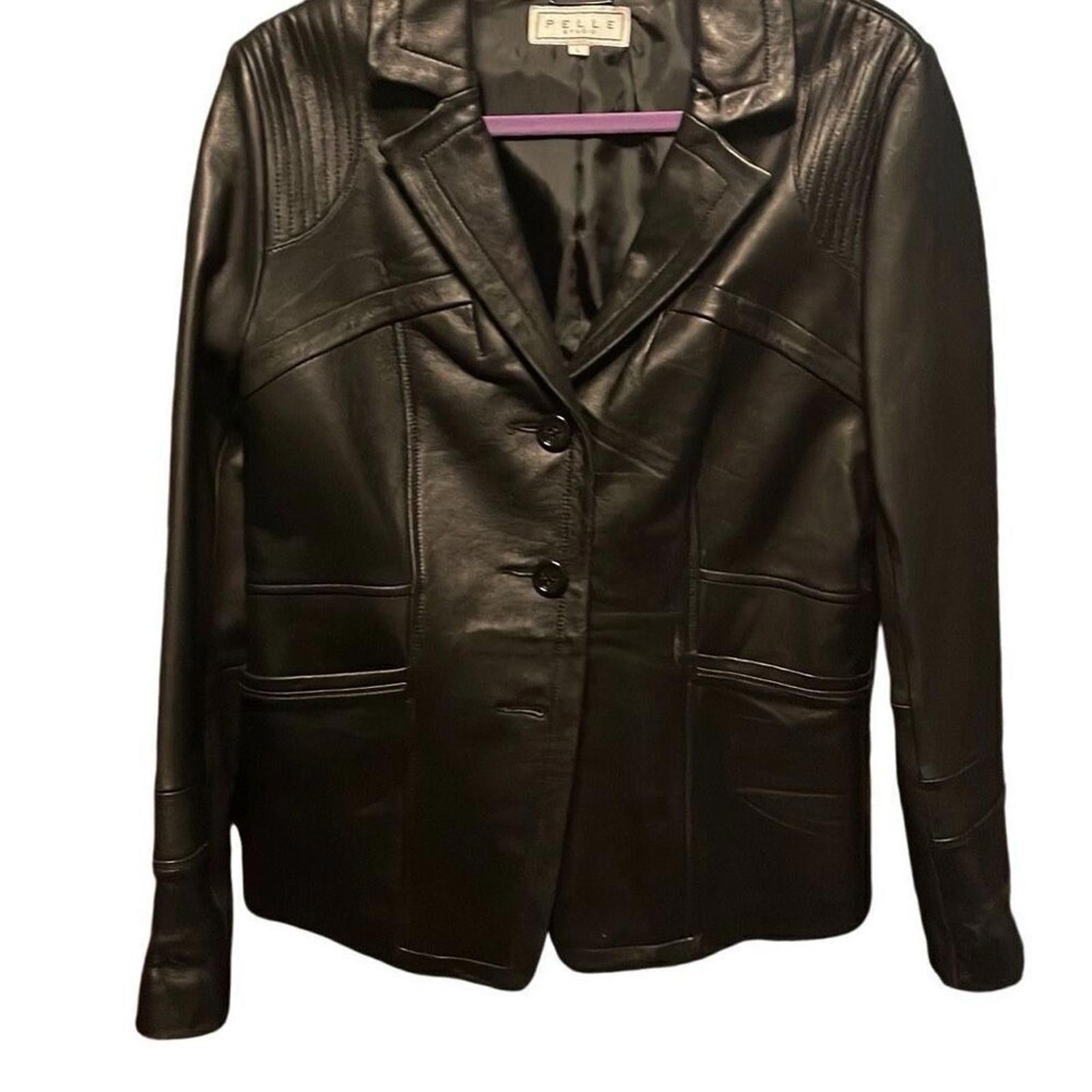 Pelle Pelle Vintage Pelle studio, leather jacket, size large Size L / US 10 / IT 46 - 1 Thumbnail