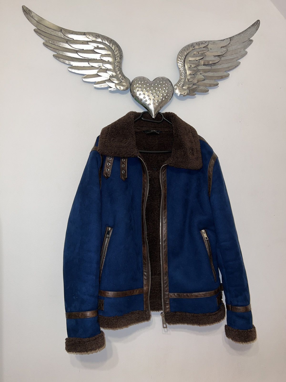 Other Sheepskin Coat Zara Heavy jacket sheepskin coat Zara warm Grailed