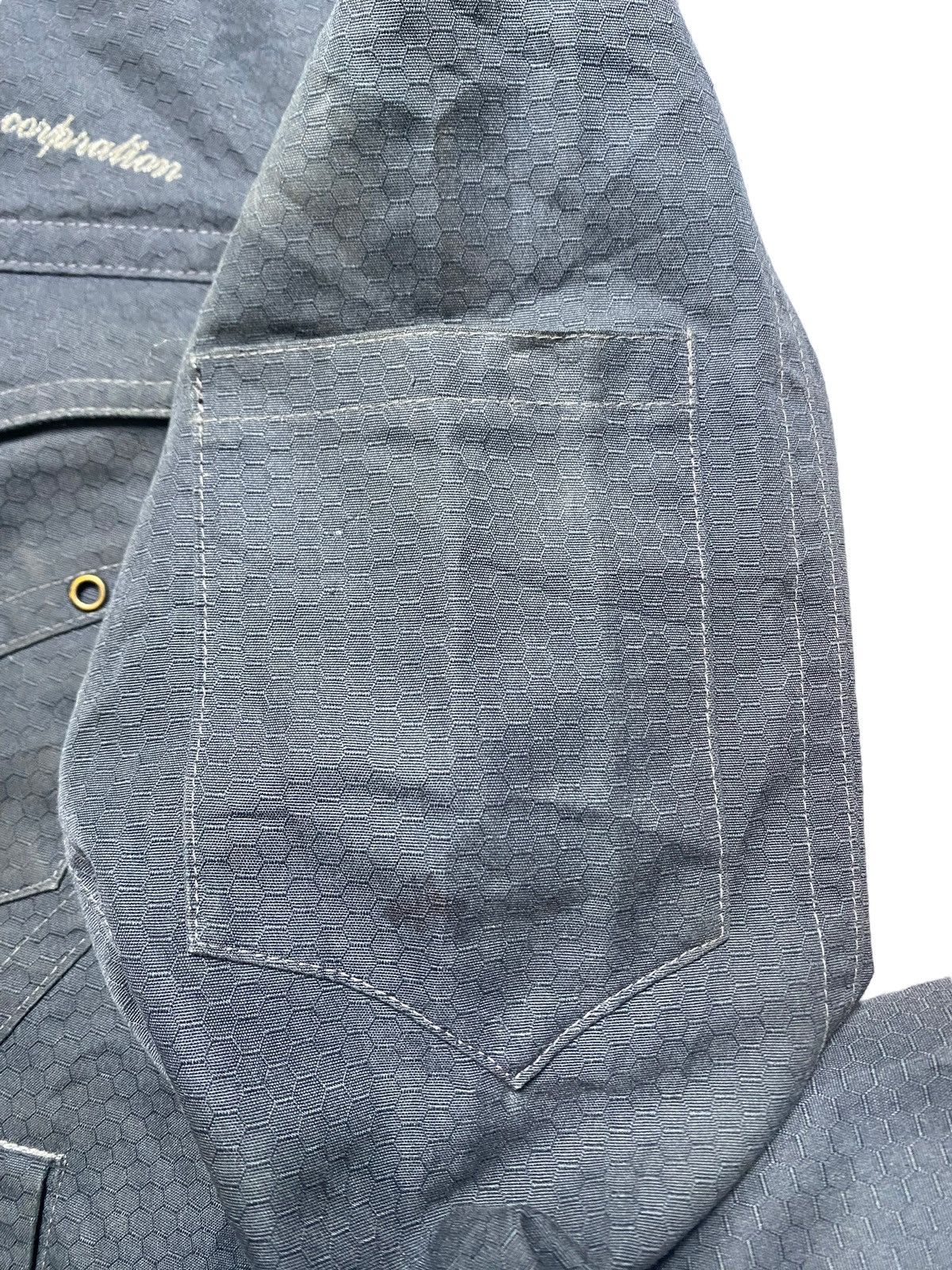 Japanese Brand VINTAGE JACKET JAWIN ZIPPER WORKSHIRT Size US L / EU 52-54 / 3 - 8 Thumbnail