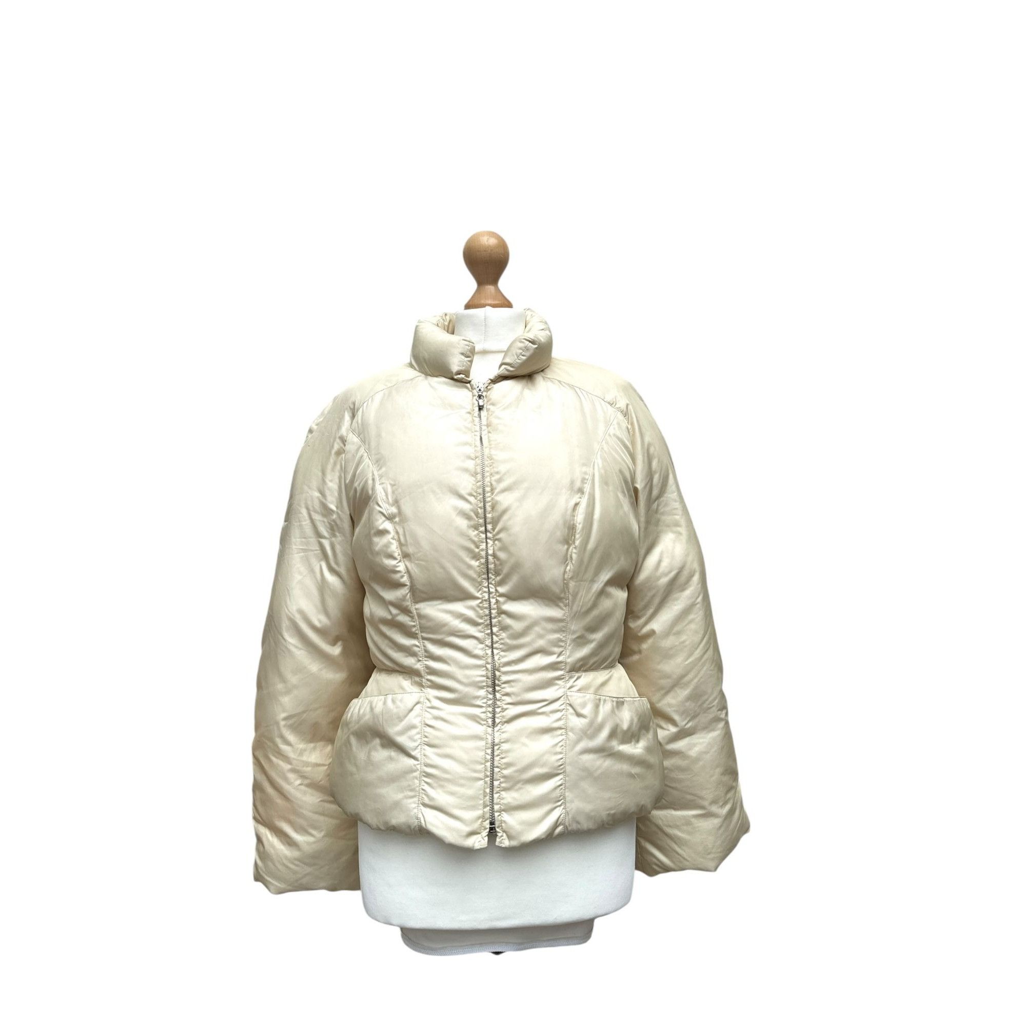 Thierry Mugler Vintage Beige-Gold Puffer Jacket Size M / US 6-8 / IT 42-44 - 1 Thumbnail