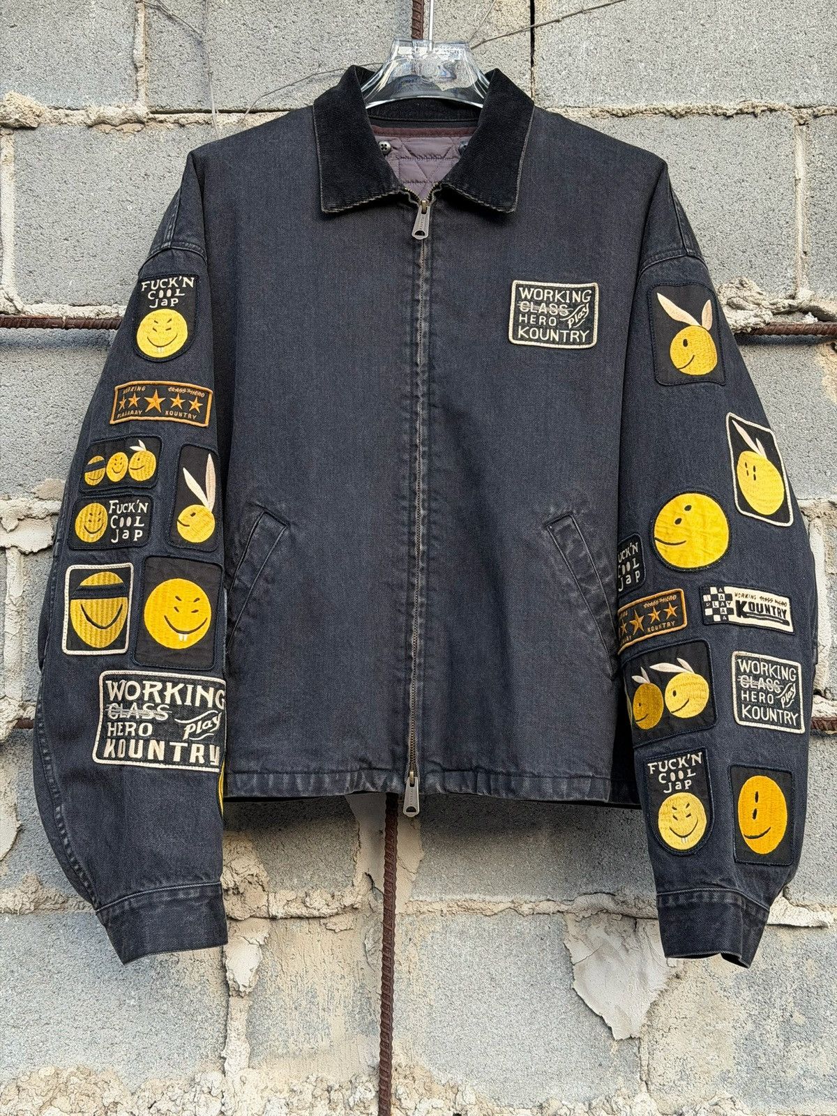 Kapital Kapital 14 oz. Denim Drizzler Anarchy Jacket Size US XL / EU 56 / 4 - 1 Thumbnail