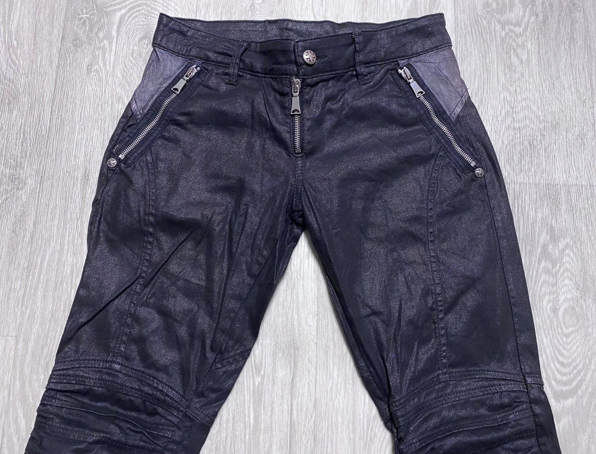John Richmond Richmond Denim Graphite Multizip Biker Vintage Pants Trouser Size 28" / US 6 / IT 42 - 11 Thumbnail