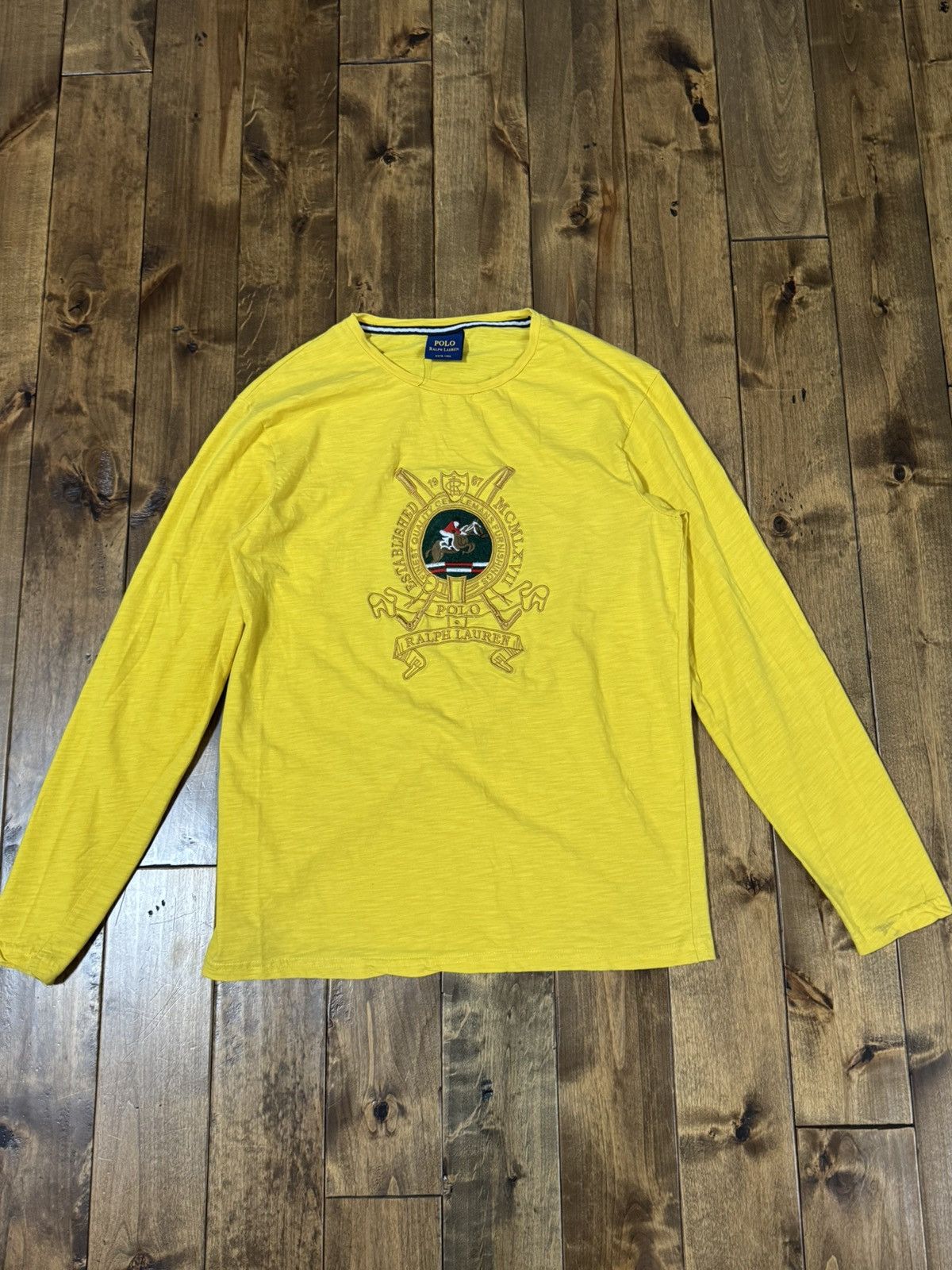 Polo Ralph Lauren × Vintage Vintage Polo Ralph Lauren Long Sleeve Tee Size US XL / EU 56 / 4 - 1 Thumbnail
