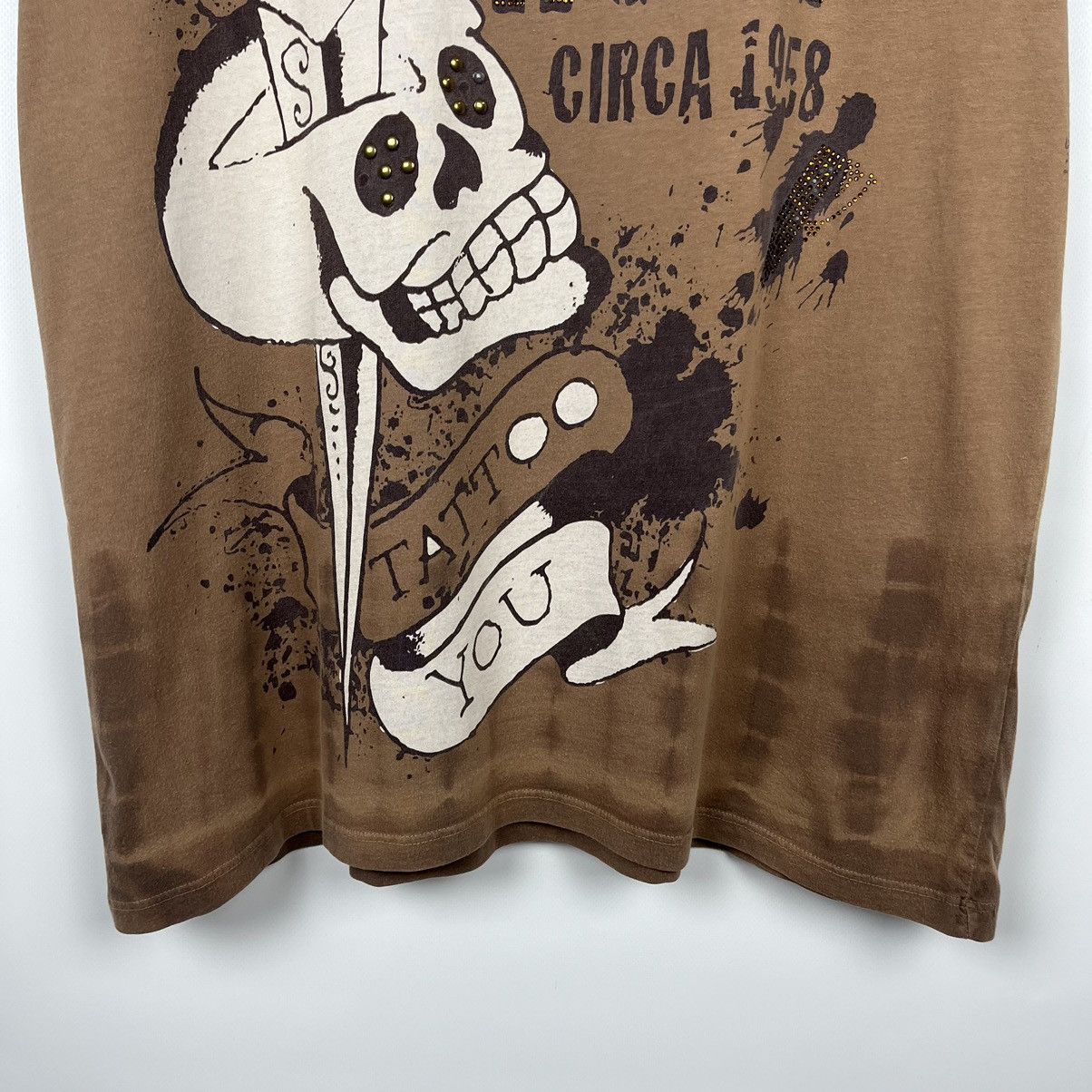 Ed Hardy Vintage Ed Hardy skulls Y2K big logo tee 90’s Size US XL / EU 56 / 4 - 9 Thumbnail