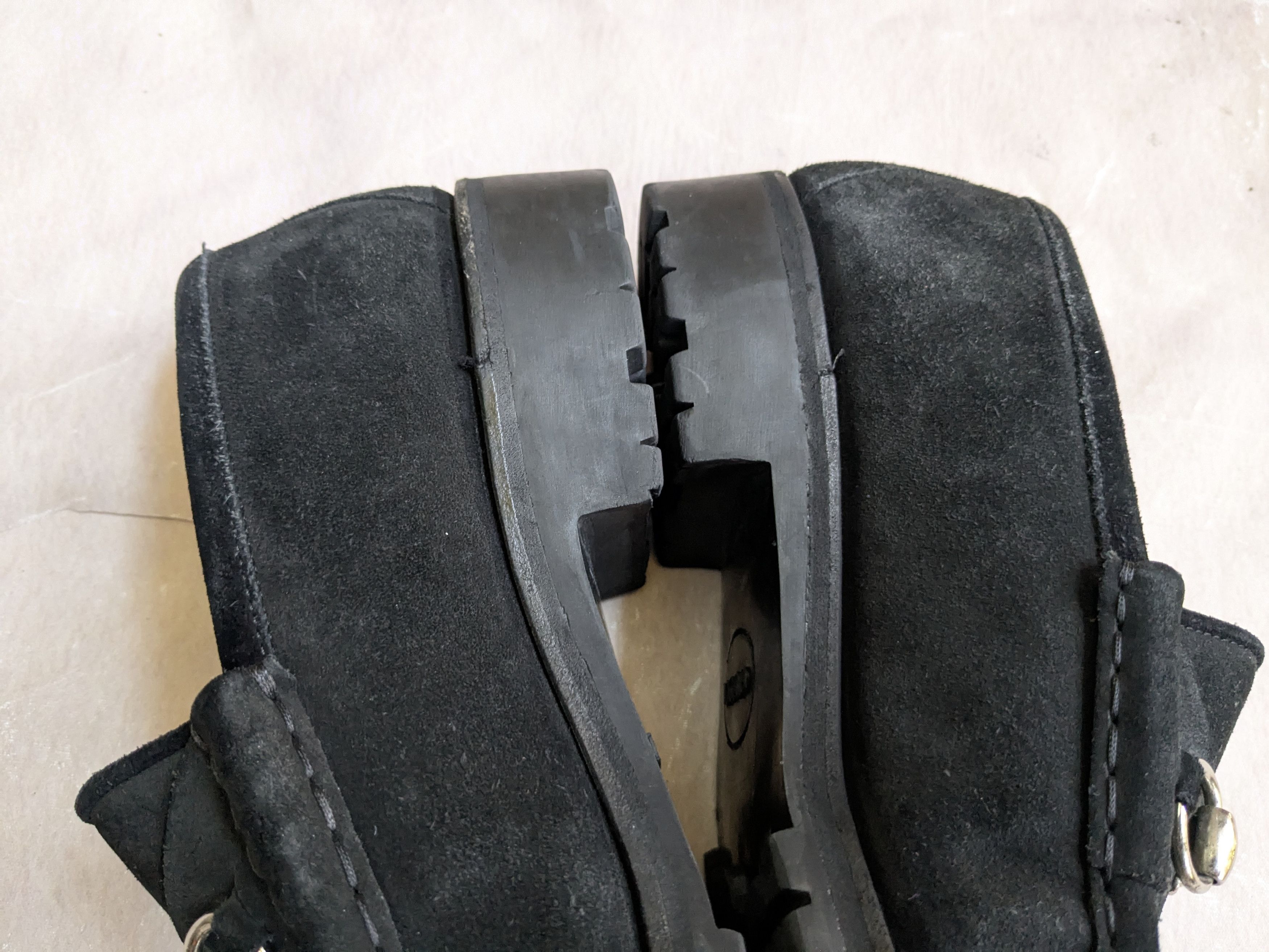 Gucci Gucci Horsebit Loafers Black Suede 11 Snaffle Bit Boat Size US 11 / EU 44 - 9 Thumbnail
