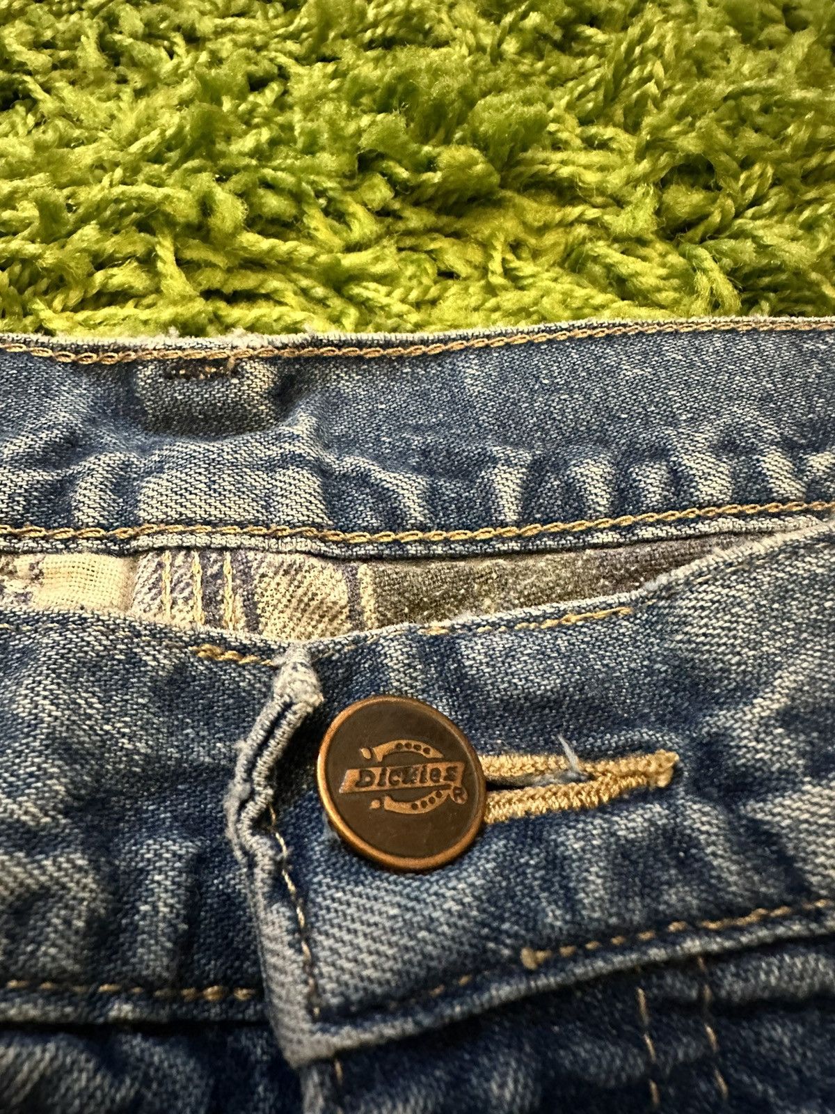 Dickies × Vintage Rare Vintage Dickies Flannel Lined Denim Shorts Size 34 Size US 34 / EU 50 - 4 Thumbnail
