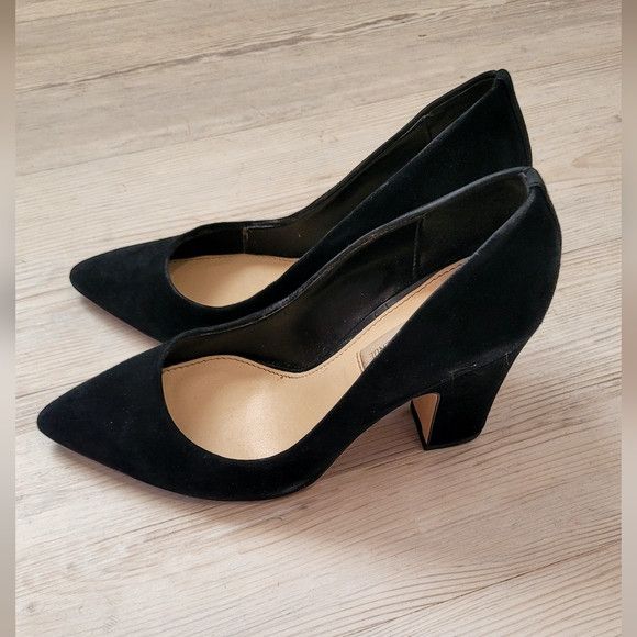 Saks Fifth Avenue High velvet pumps - Saks Fifth Avenue Size US 7.5 / IT 37.5 - 4 Thumbnail
