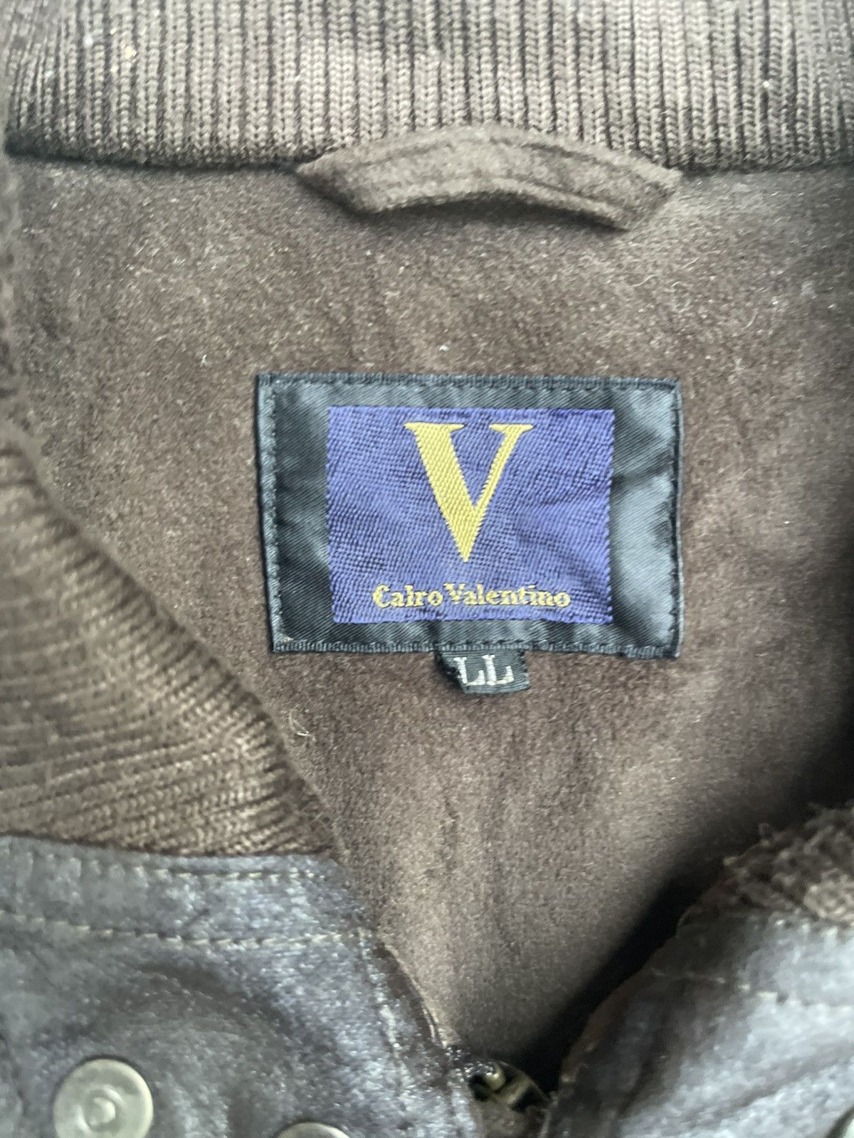 Japanese Brand Vintage Carlo Valentino Dark Green Jacket Leather Accents Size US M / EU 48-50 / 2 - 4 Thumbnail
