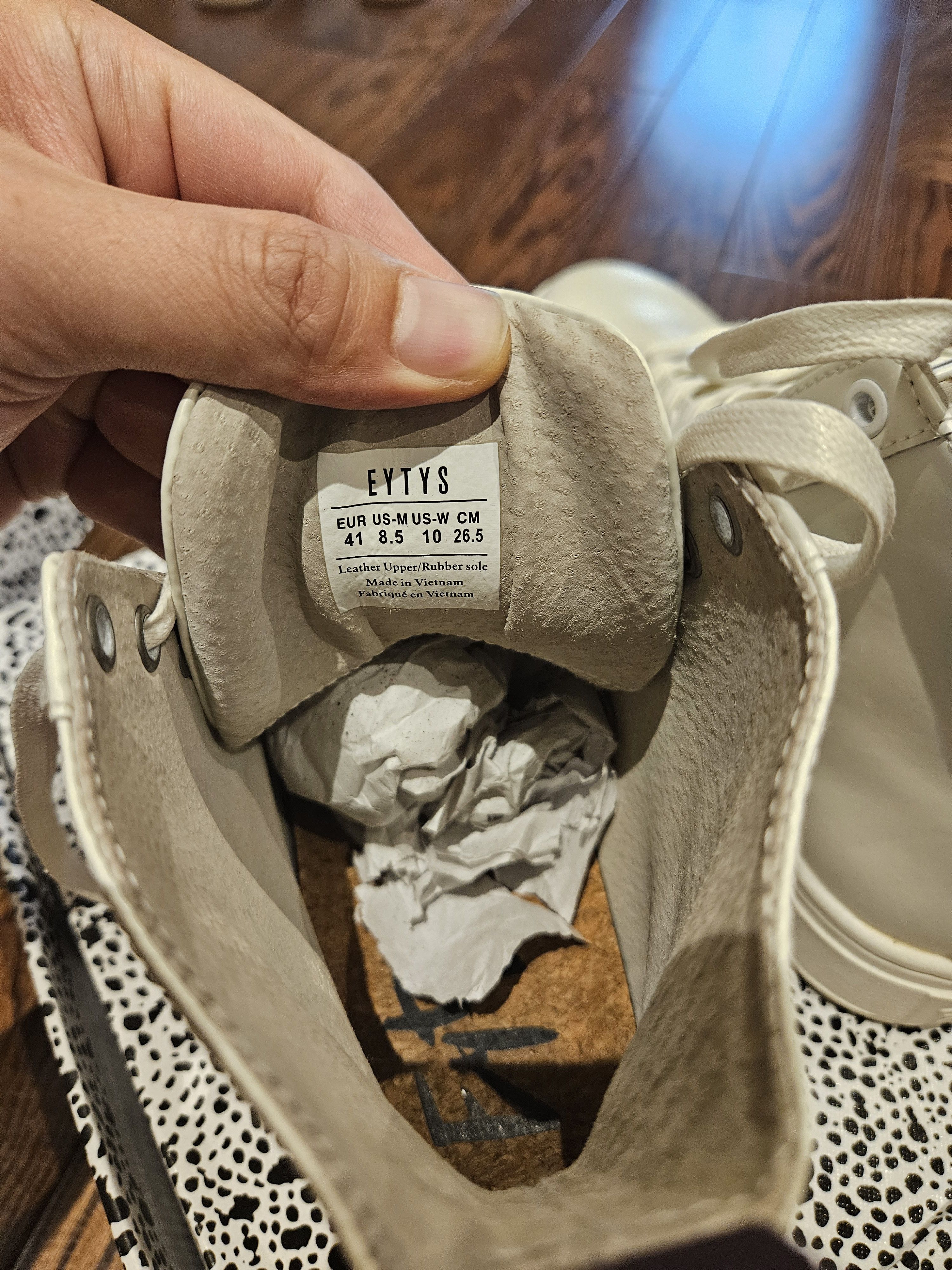 Eytys (STORE CLOSURE SALE) EYTYS KIBO White LEATHER sz 8 Size US 8 / EU 41 - 7 Thumbnail